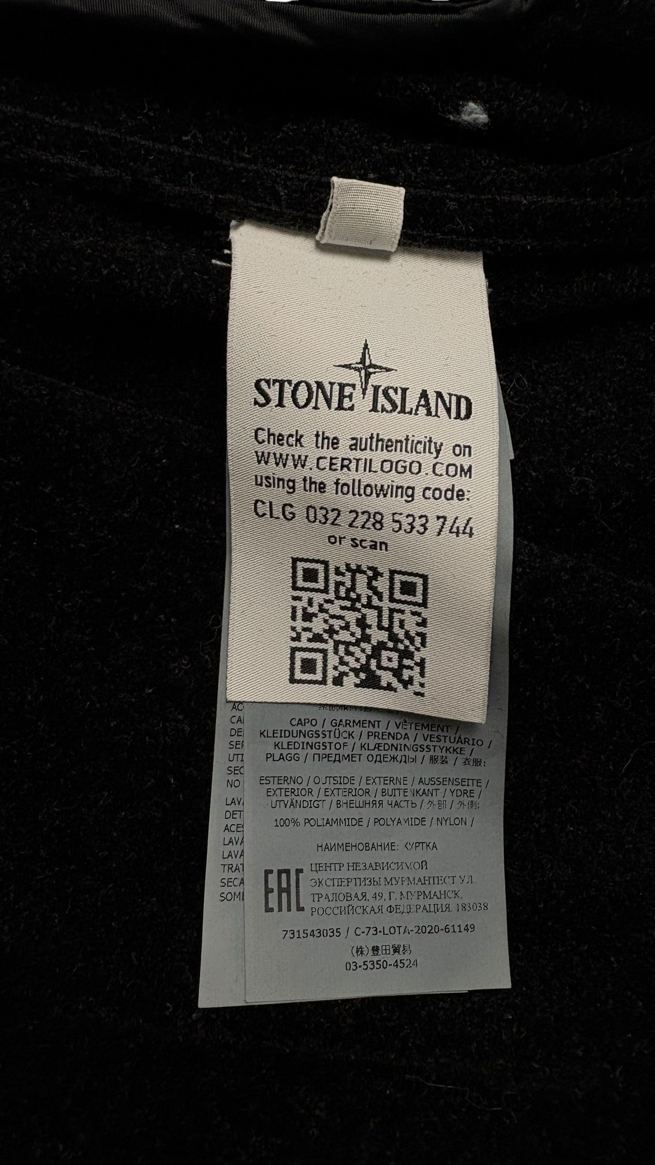 Veste Stone Island Lamy Flock gris taille S - vue 4/5