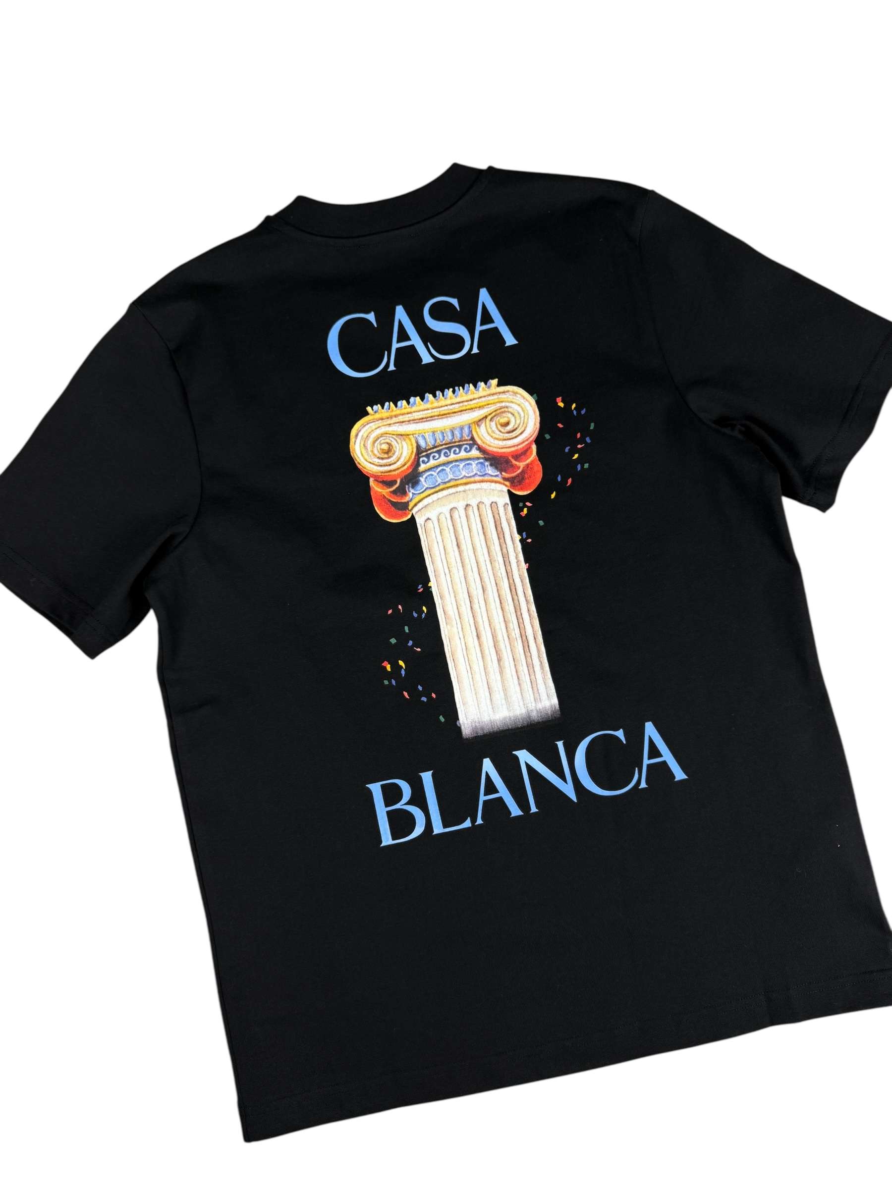 TEE-SHIRT CASABLANCA LA COLONNE - NOIR - NEUF - COLLECTION 2025