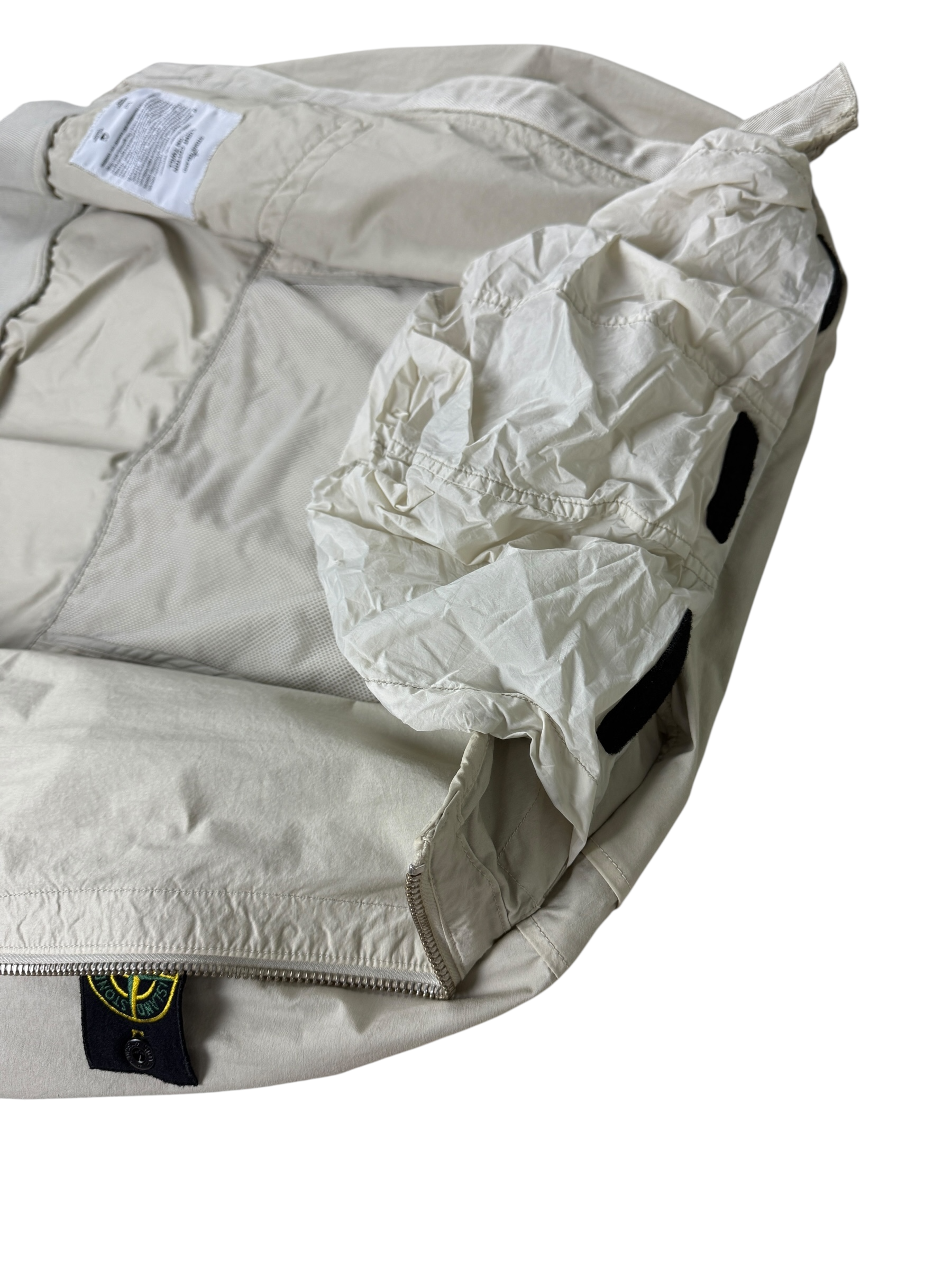 VESTE STONE ISLAND LIGHT COTTON NYLON TWILL - CRÈME - TAILLE S