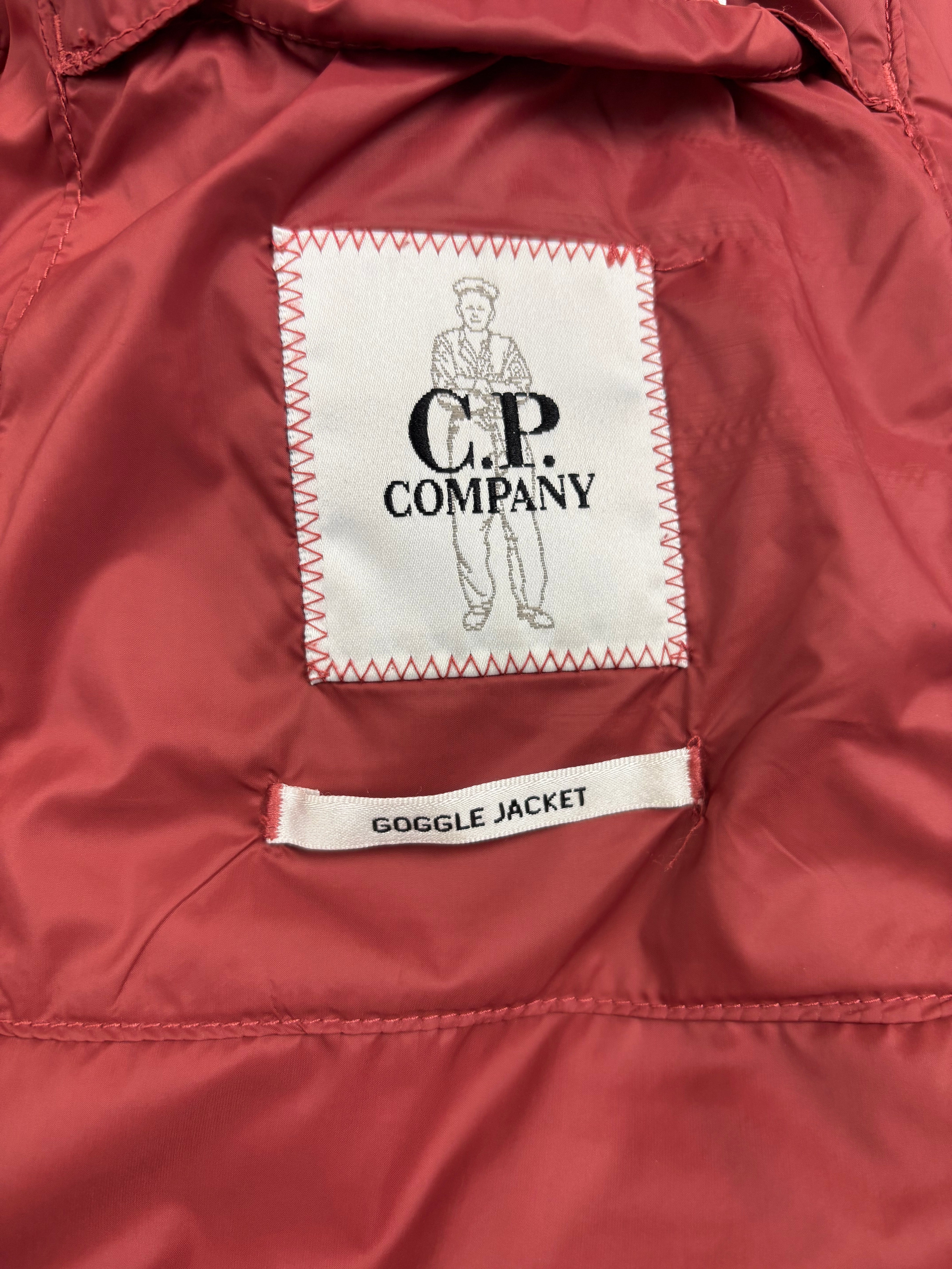 GILET C.P COMPANY SHELL-R GOGGLE JACKET - BORDEAUX - TAILLE 44