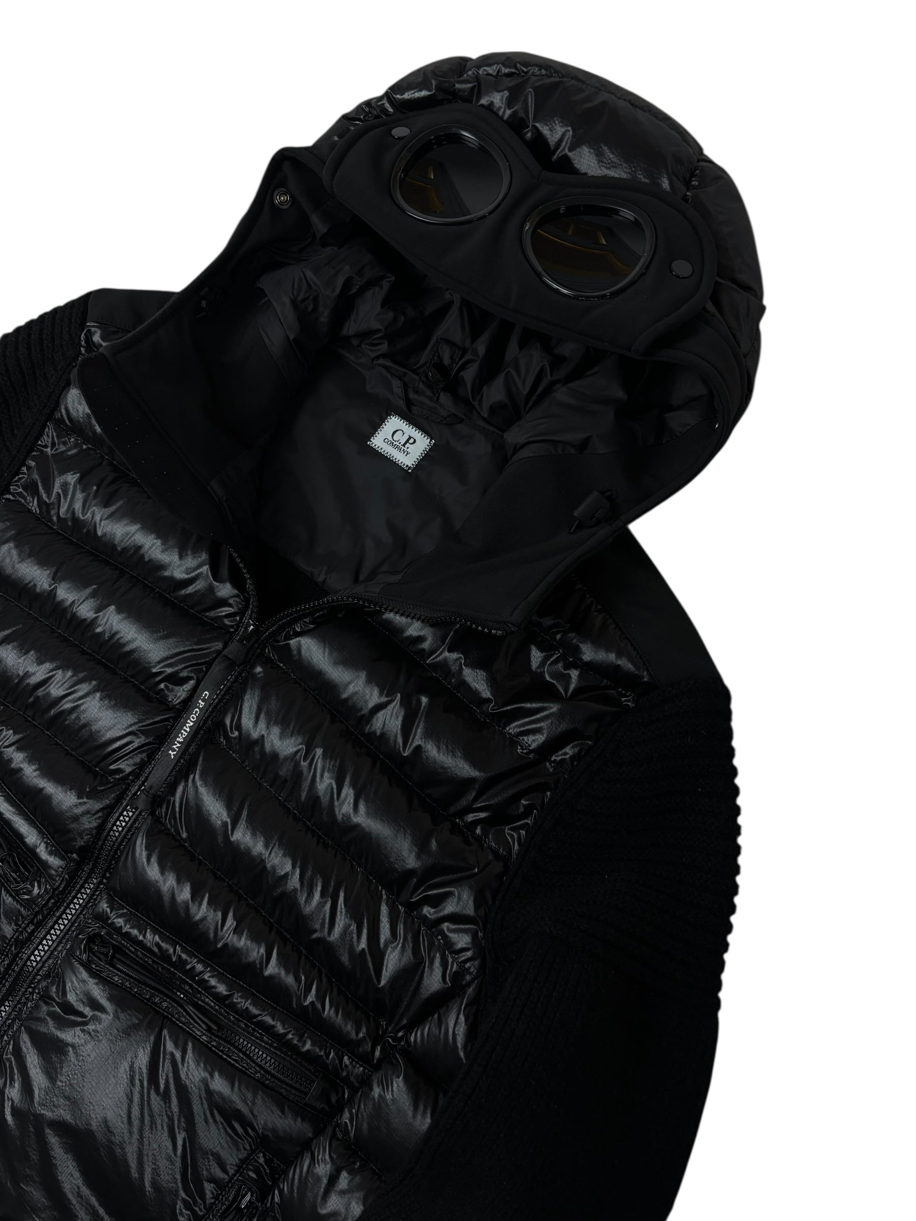 CARDIGAN C.P COMPANY D.D. SHELL GOGGLE JACKET - NOIR - TAILLE 48