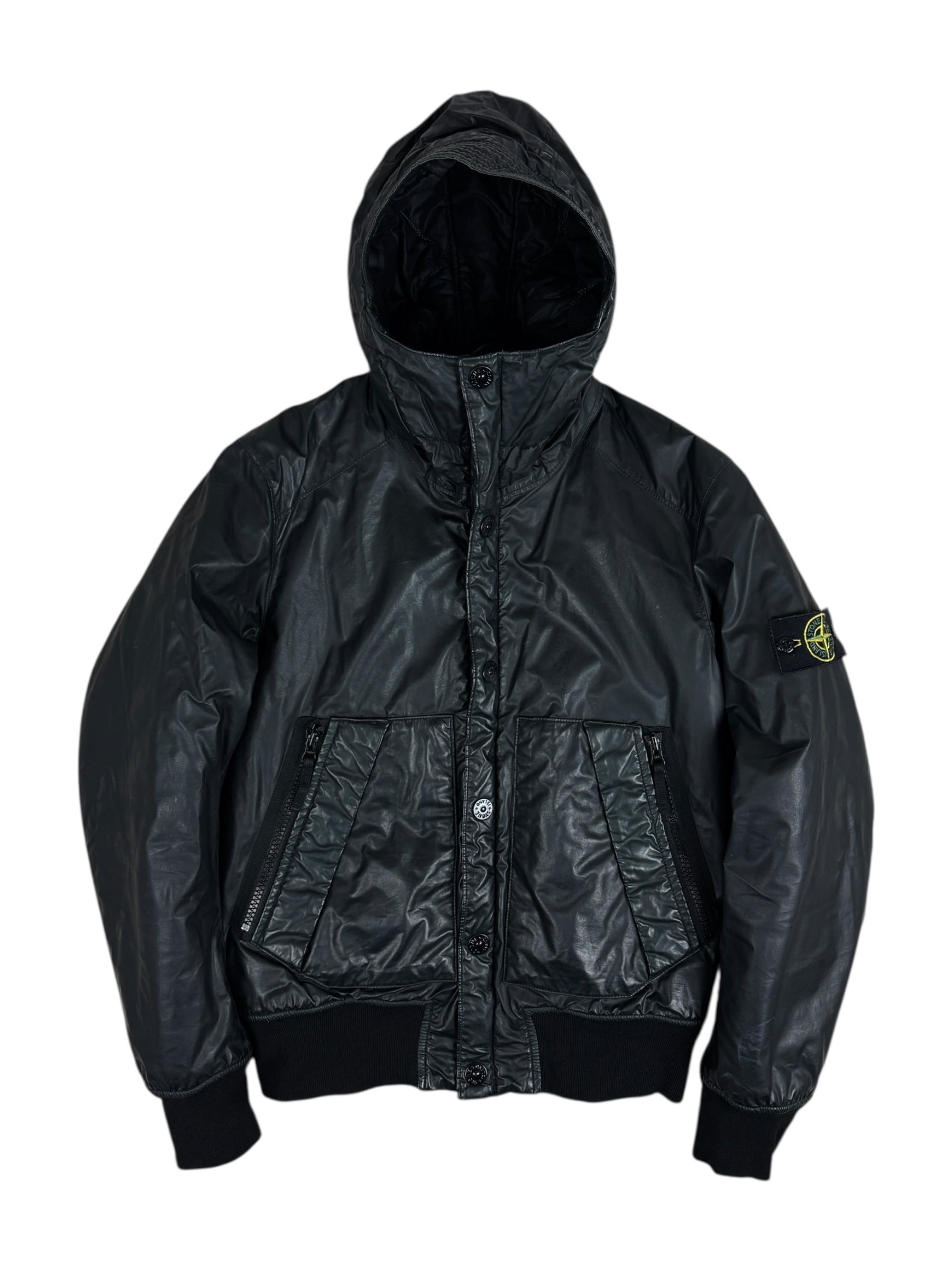 VESTE STONE ISLAND MUSSOLA GOMMATA - NOIR - TAILLE S