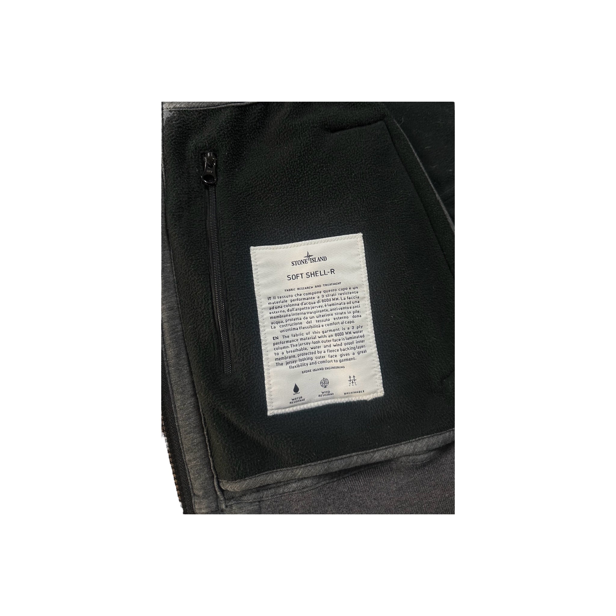 VESTE À CAPUCHE STONE ISLAND SOFT SHELL-R - NB08