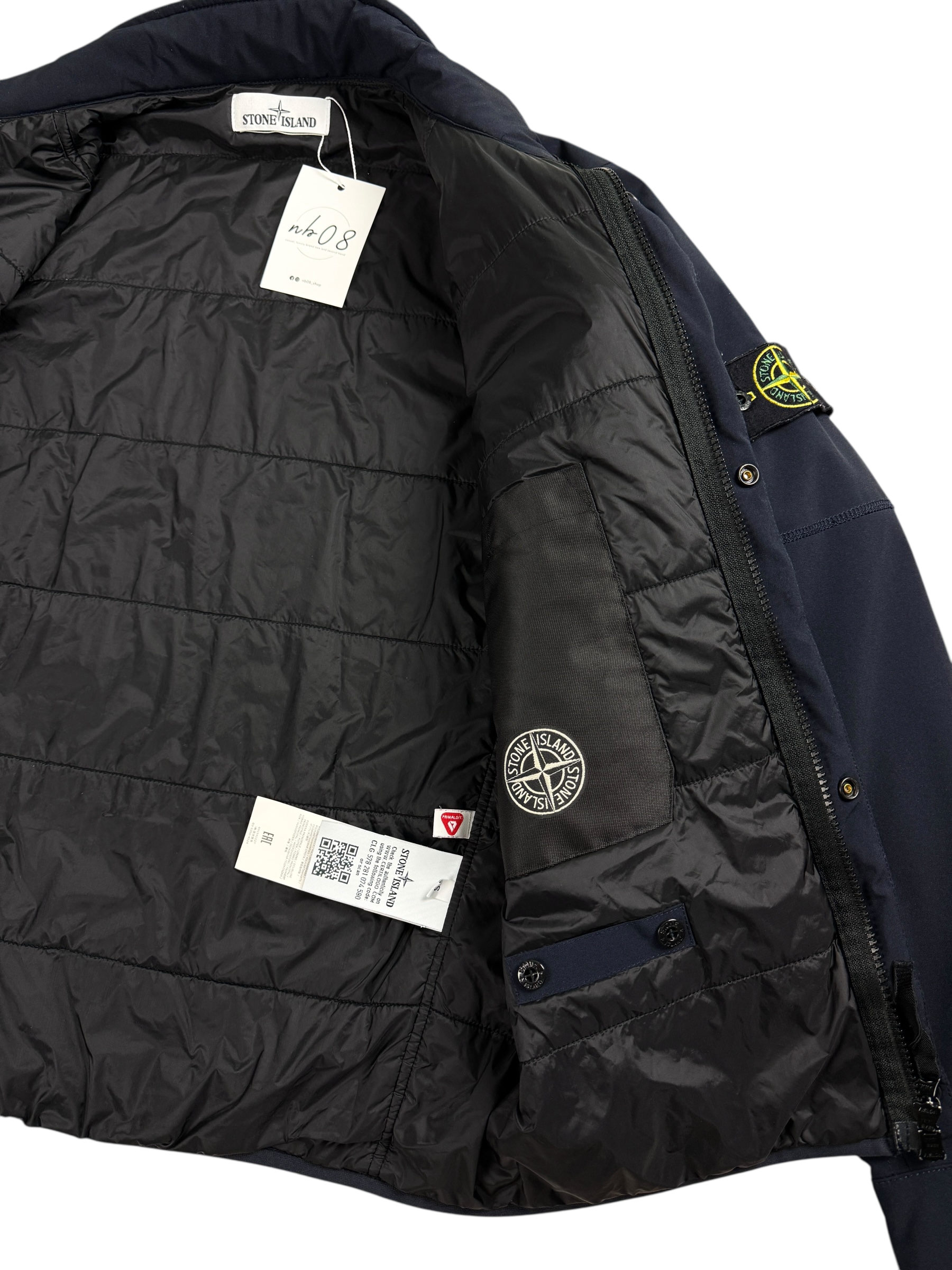 VESTE STONE ISLAND SOFT SHELL-R MARINE - TAILLE S