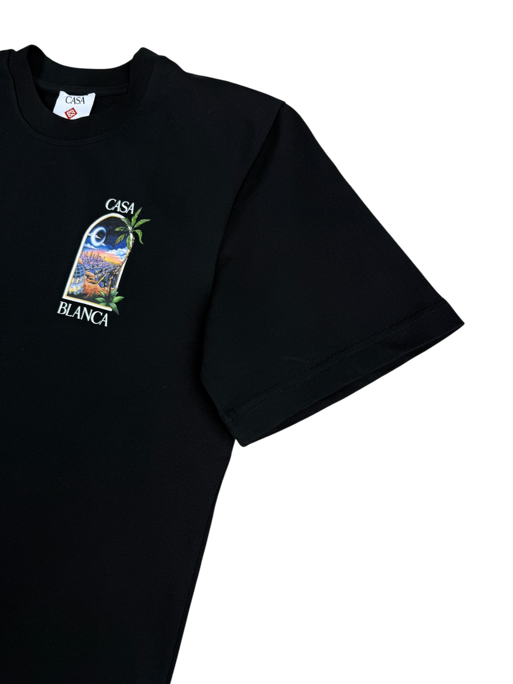 TEE-SHIRT CASABLANCA LA NIGHTS - NOIR - NEUF - COLLECTION 2025