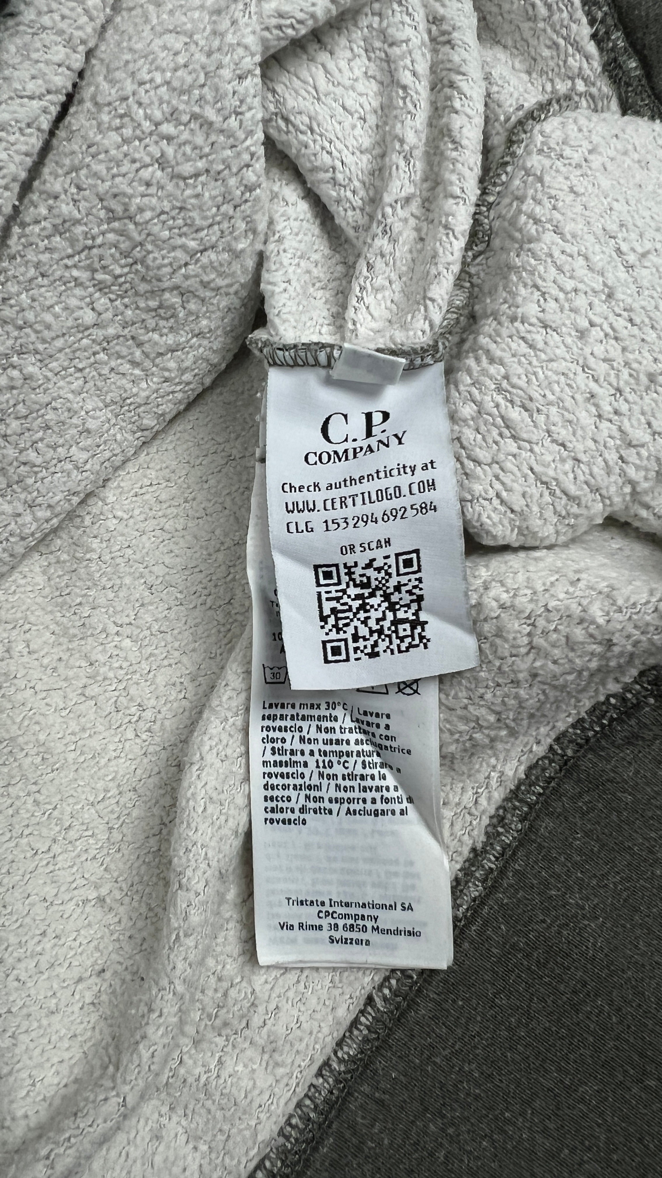 Sweat-shirt C.P. Company Bande Logo - Kaki - Taille L