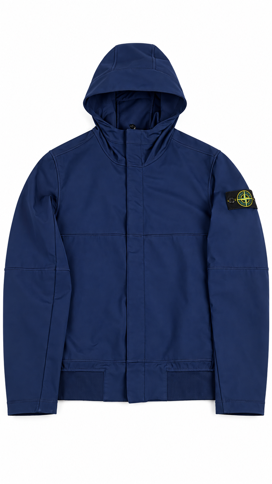 Veste à Capuche Stone Island Junior Soft Shell, Marine, Taille 14 ans — photographie principale