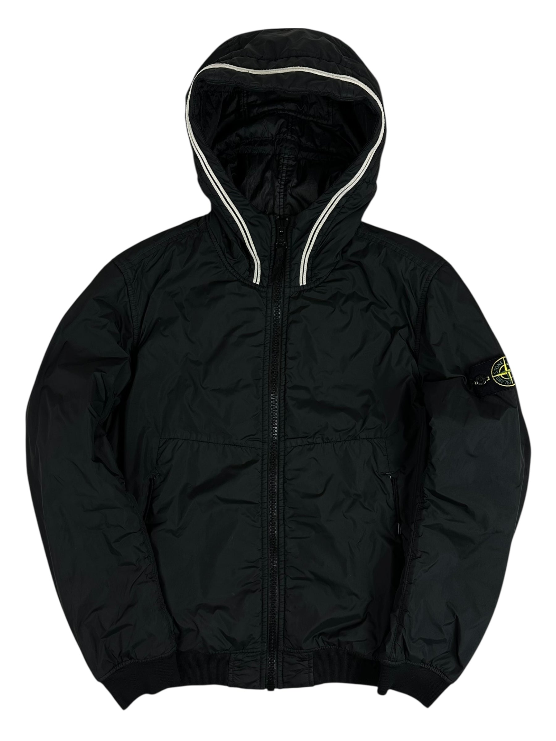 VESTE STONE ISLAND GARMENT DYED CRINKLE REPS NY WITH PRIMALOFT-TC - NOIR - TAILLE S