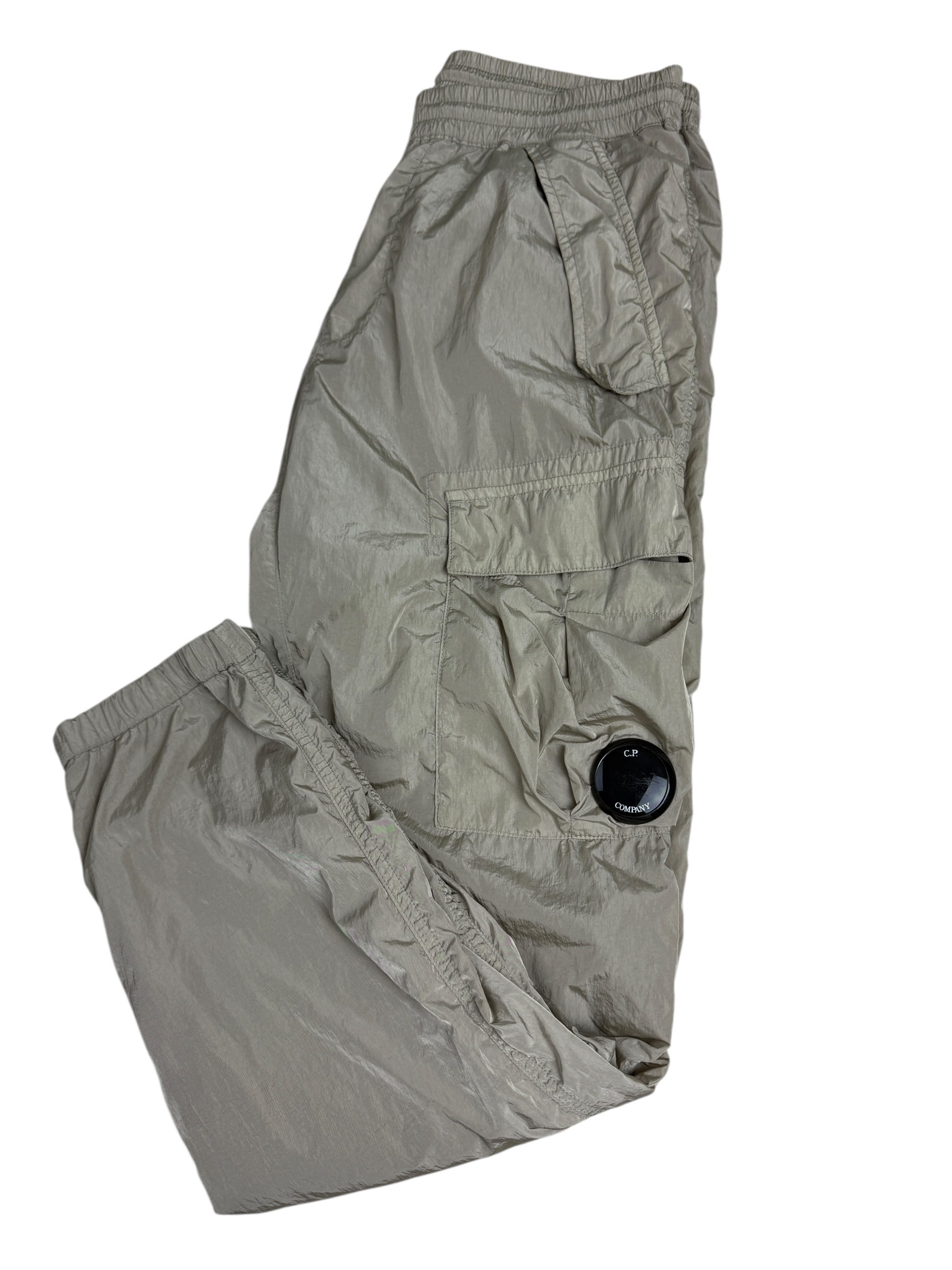 PANTALON CARGO C.P COMPANY NYLON MÉTAL - CRÈME - TAILLE 12 ANS