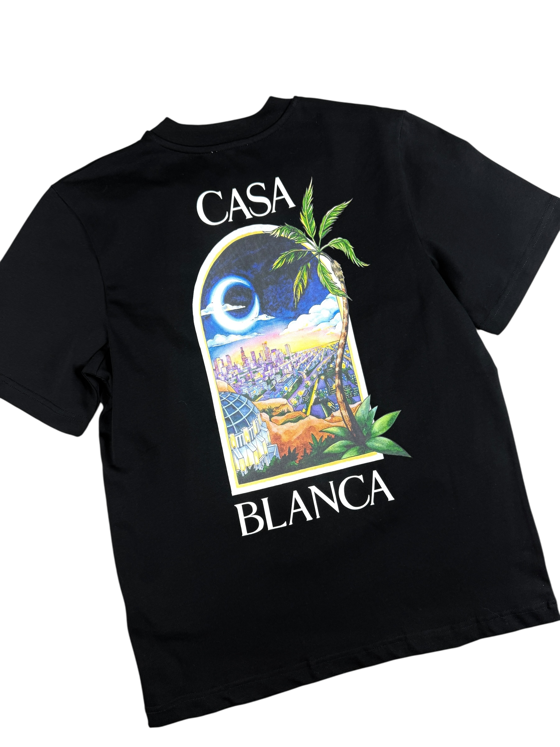 TEE-SHIRT CASABLANCA LA NIGHTS - NOIR - NEUF - COLLECTION 2025