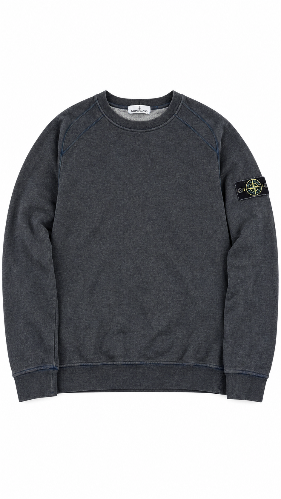 Sweat-shirt Crewneck Stone Island Dust Colour, Gris / Bleu, Taille L — photographie principale