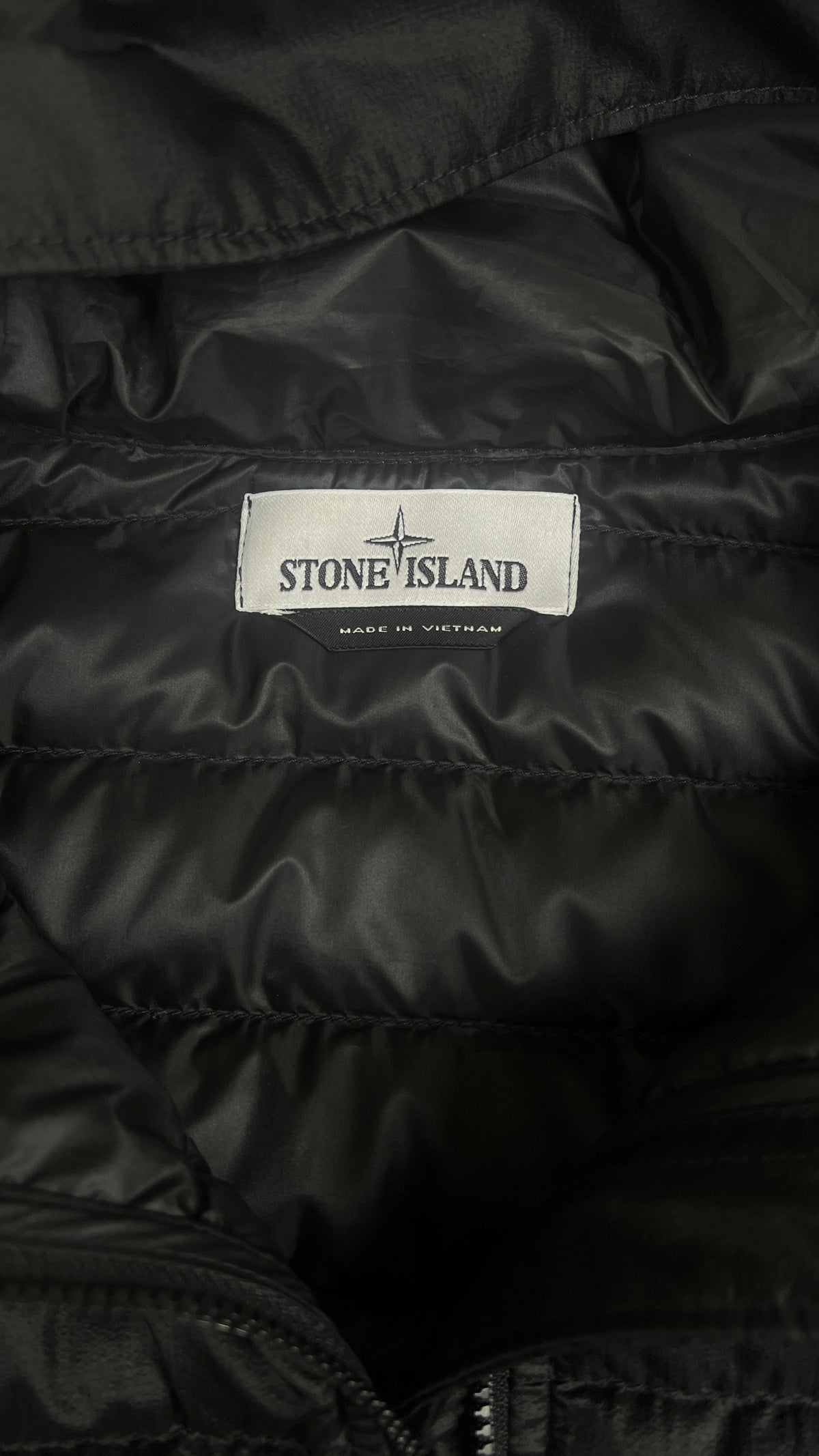 Doudoune à Capuche Stone Island Bio-Based Ripstop Nylon Down, Noir, Taille S — photographie complémentaire 4