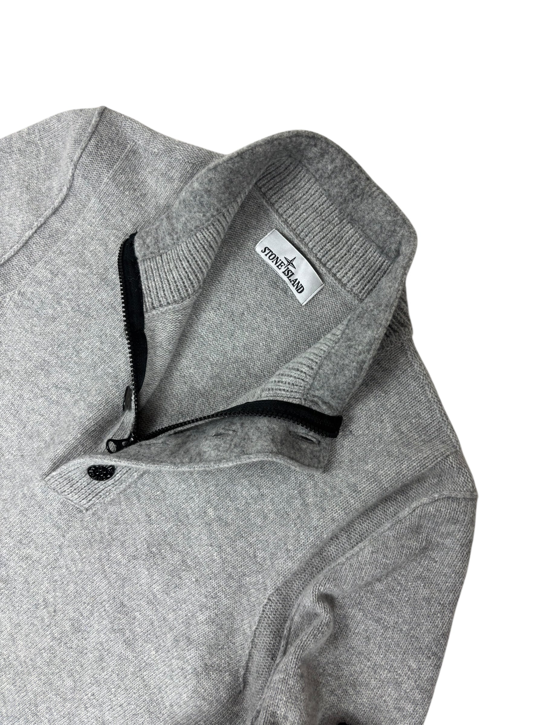 PULL ZIPPÉ STONE ISLAND - GRIS - TAILLE L