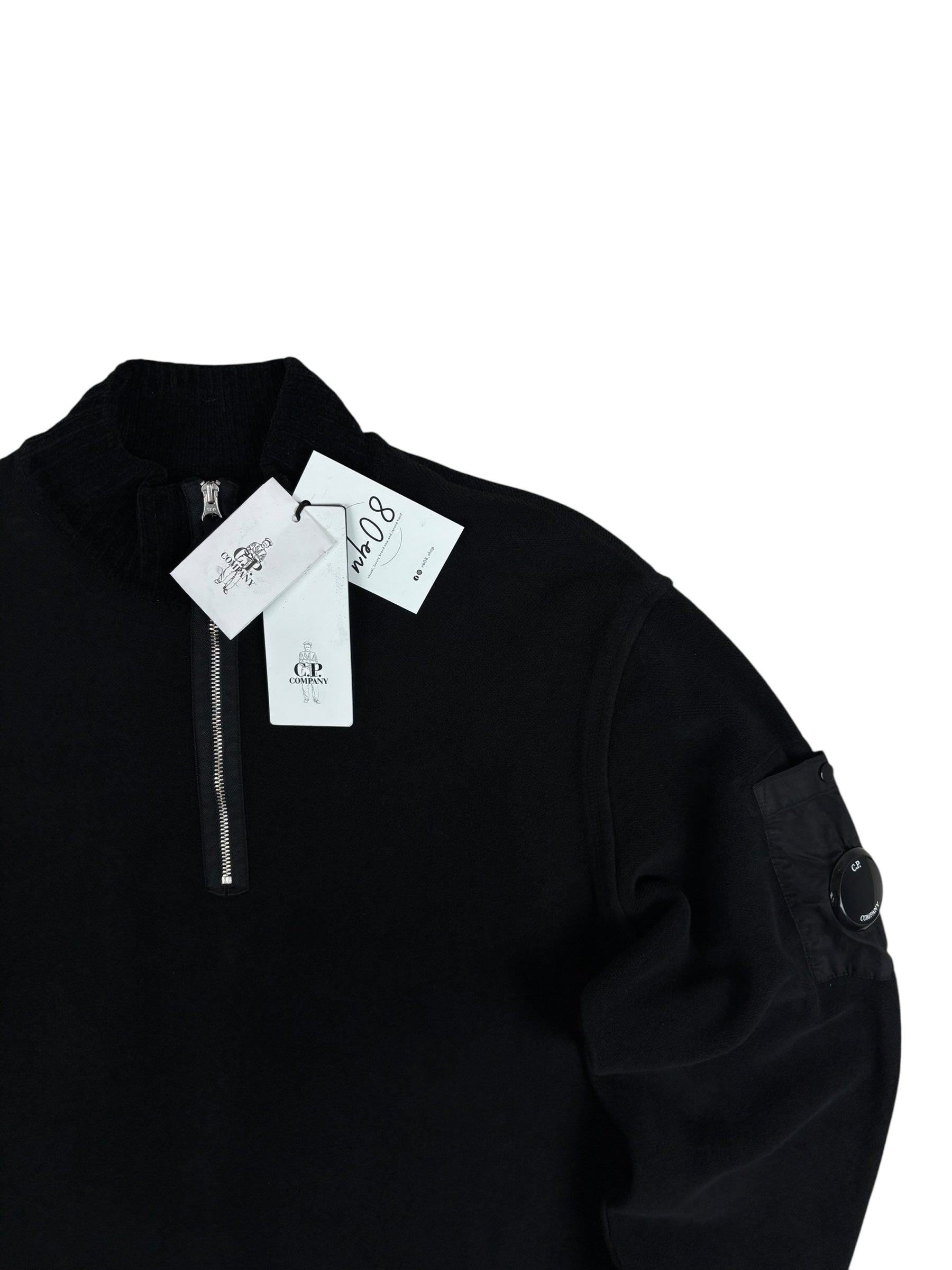 PULL ZIPPÉ C.P COMPANY - NOIR - TAILLE S