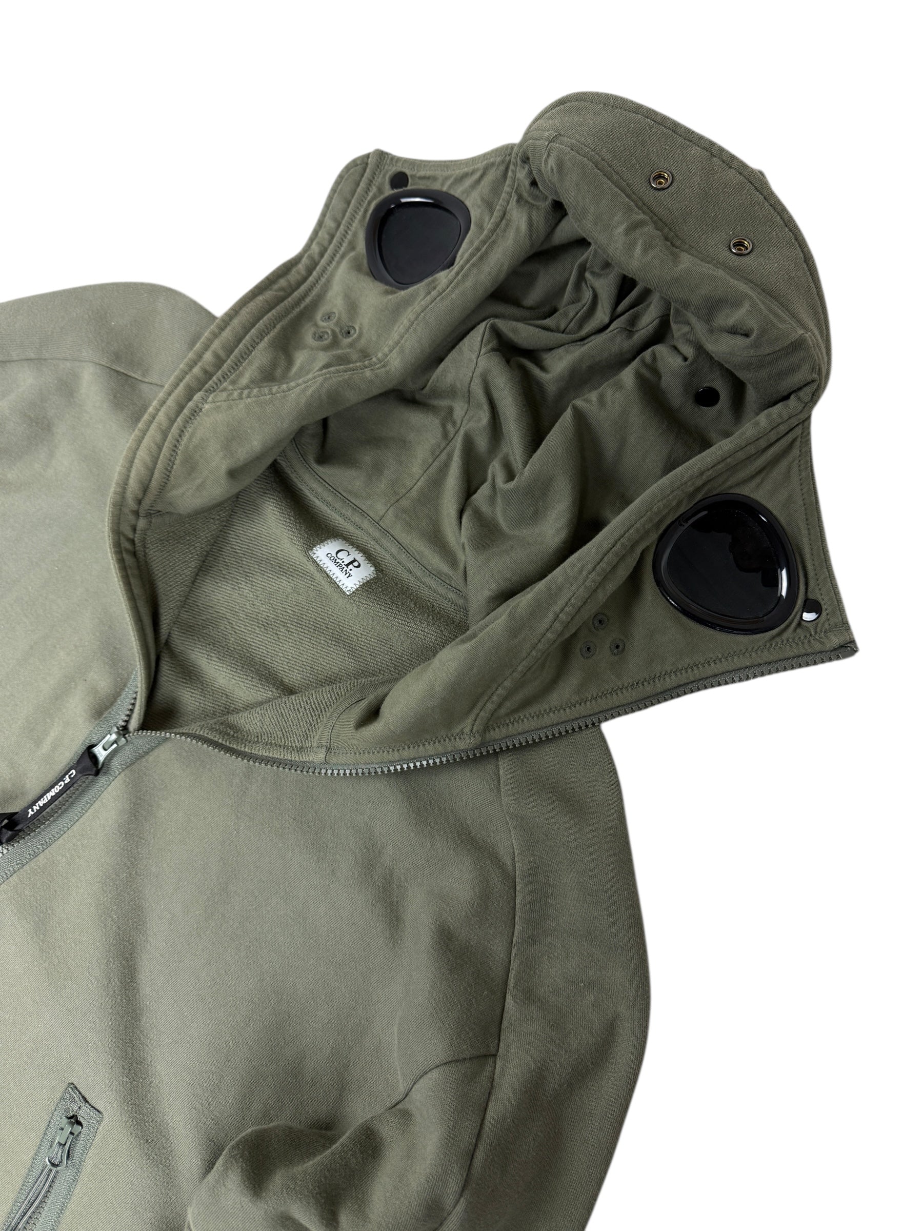 GILET C.P COMPANY GOGGLE JACKET - KAKI - TAILLE M