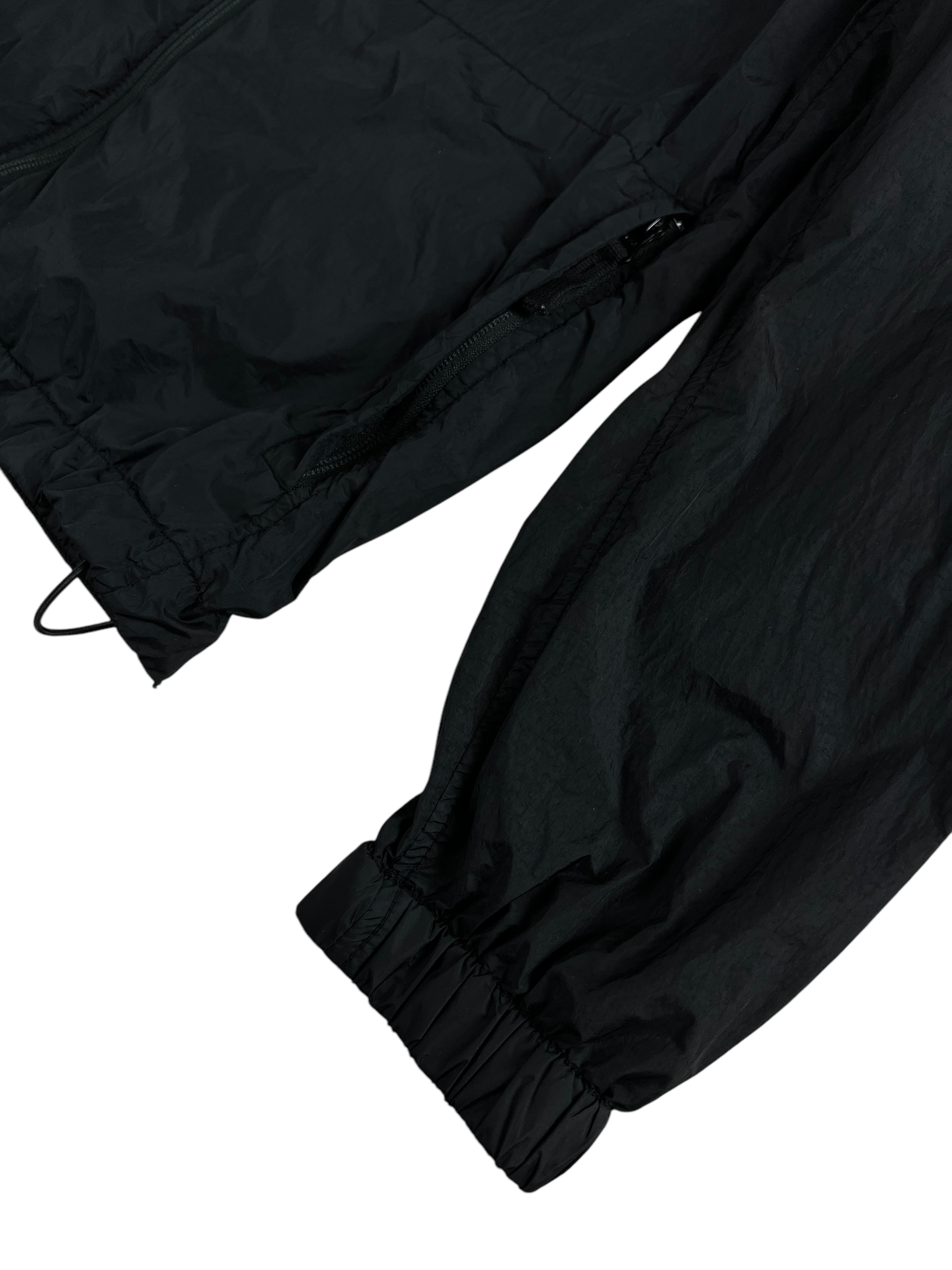 VESTE STONE ISLAND GARMENT DYED CRINKLE REPS R-NY NOIR - TAILLE S