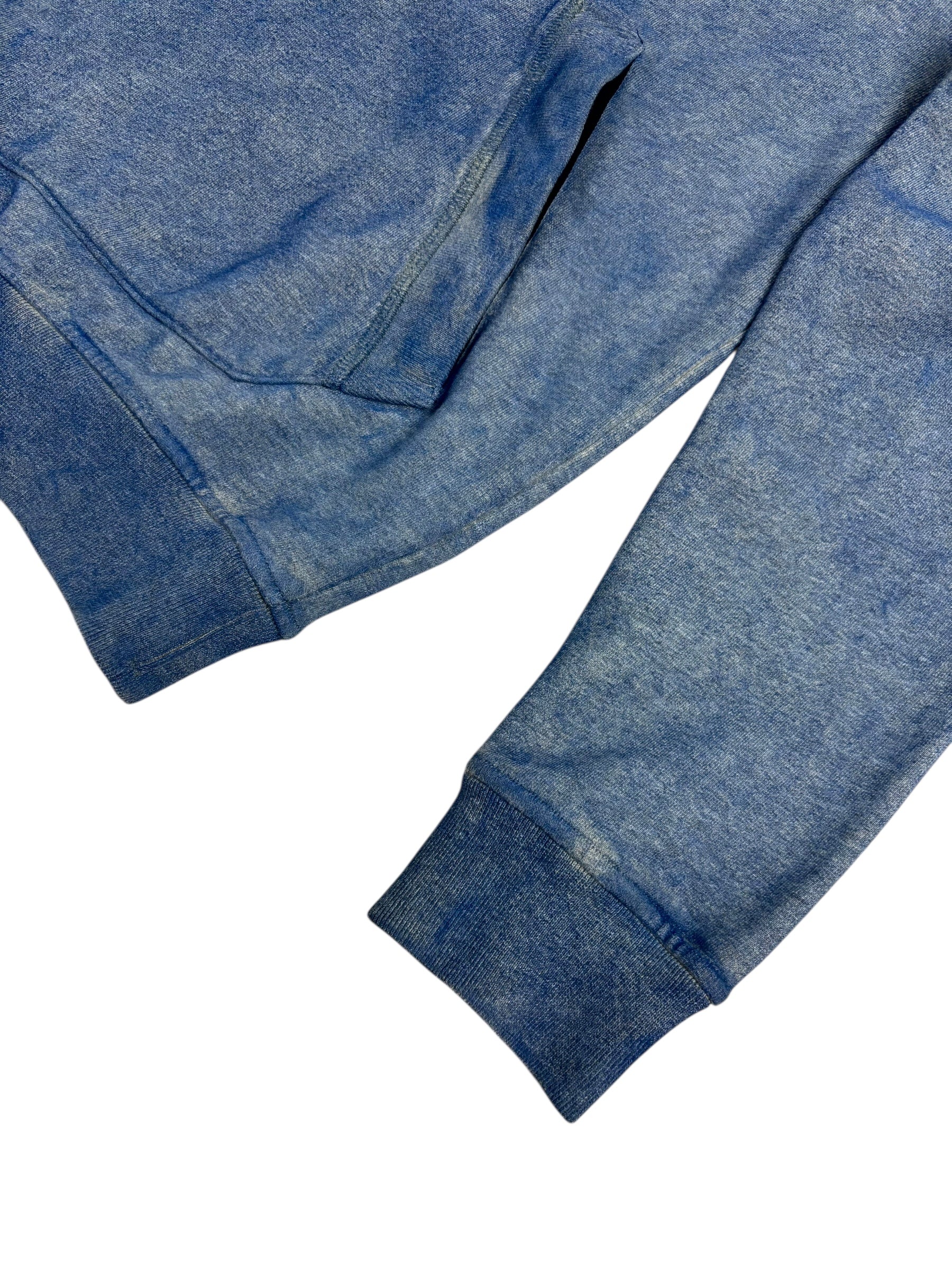 HOODIE STONE ISLAND DUST COLOUR TREATMENT - BLEU - TAILLE S