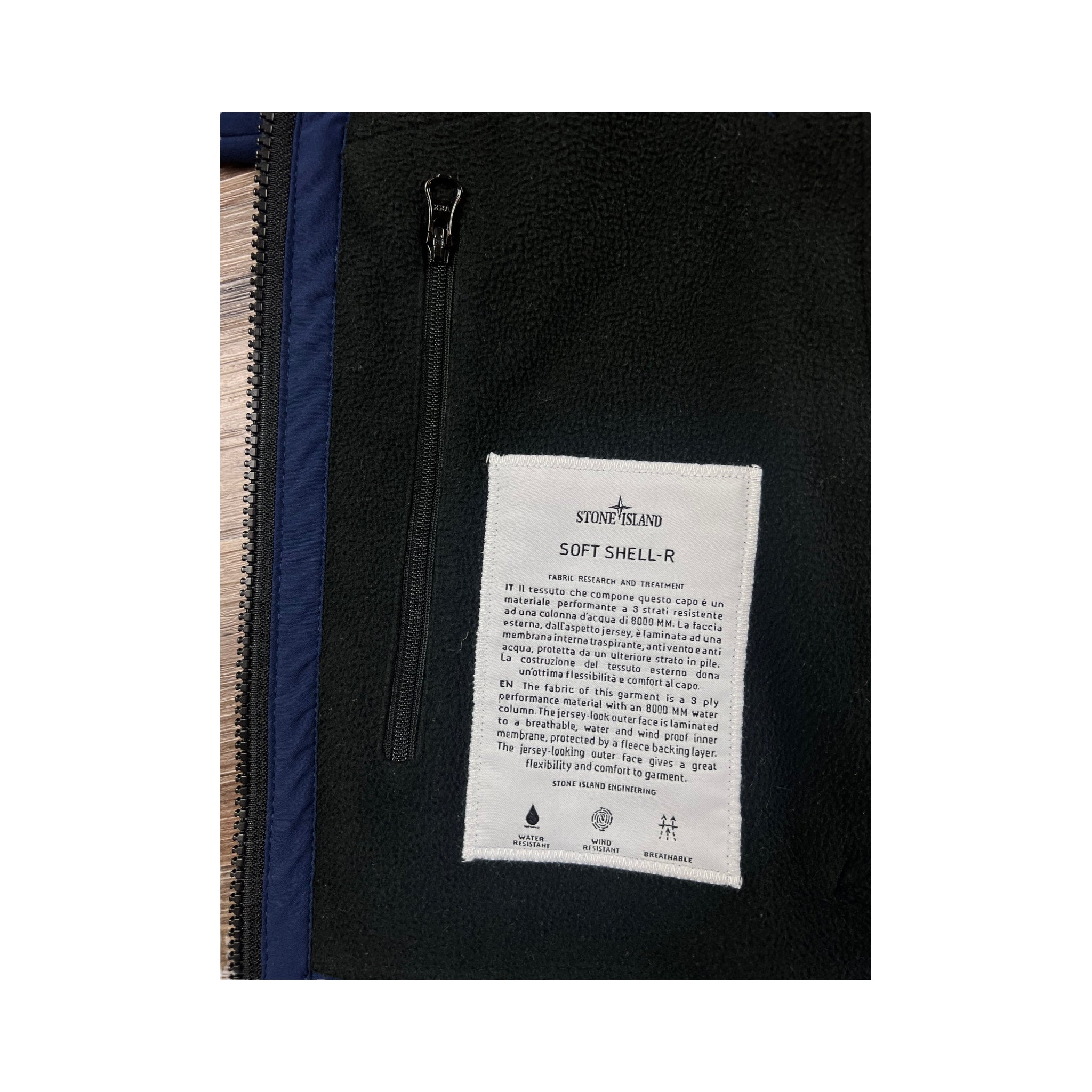VESTE STONE ISLAND SOFT SHELL-R - NB08