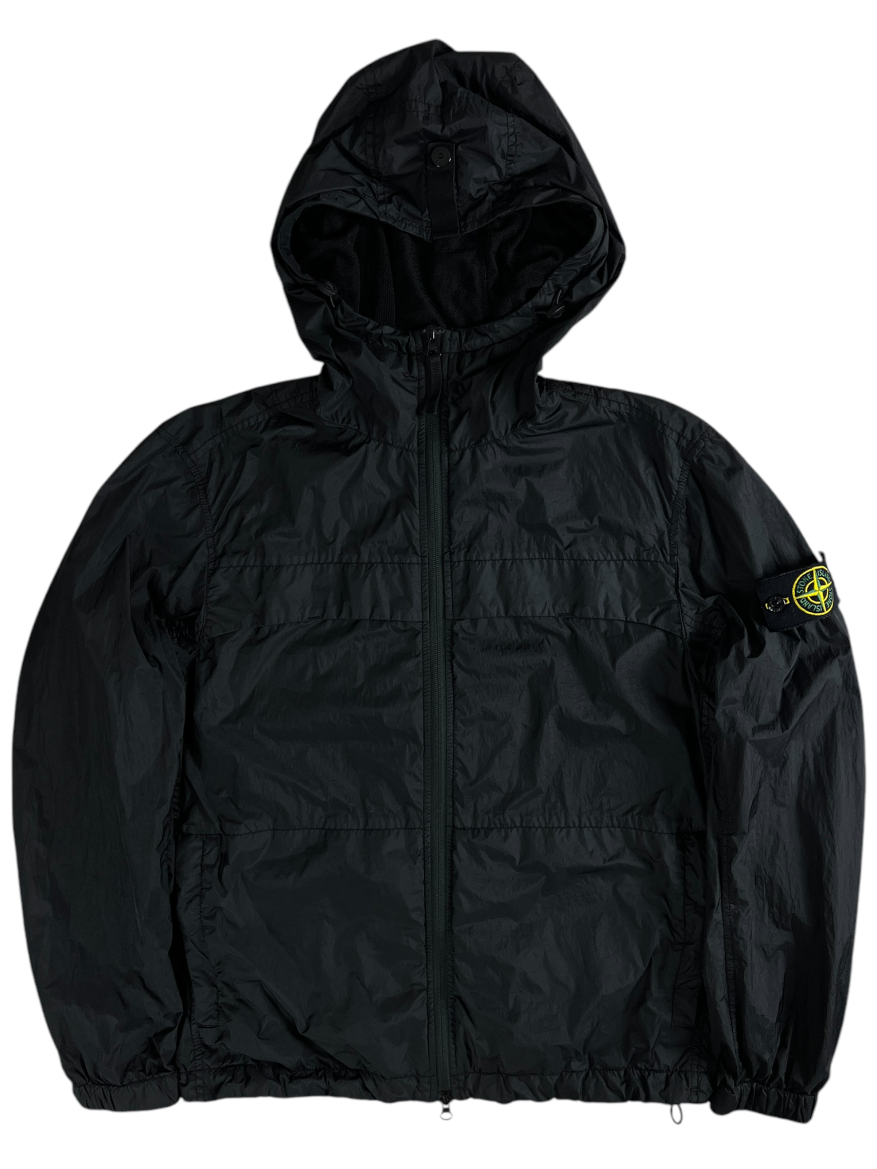 VESTE STONE ISLAND GARMENT DYED CRINKLE REPS R-NY NOIR - TAILLE S