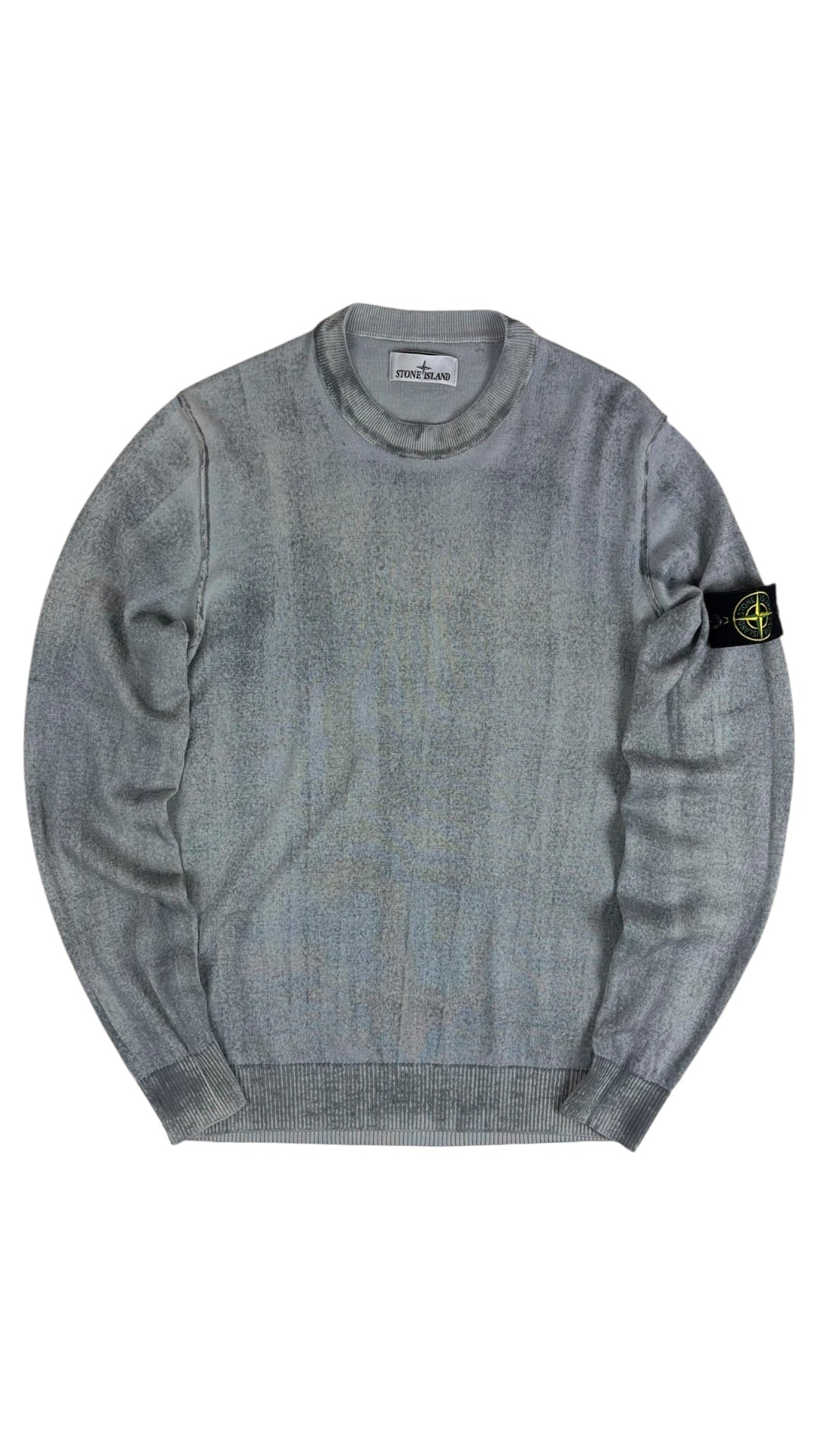 PULL STONE ISLAND HAND SPRAYED - GRIS - TAILLE S