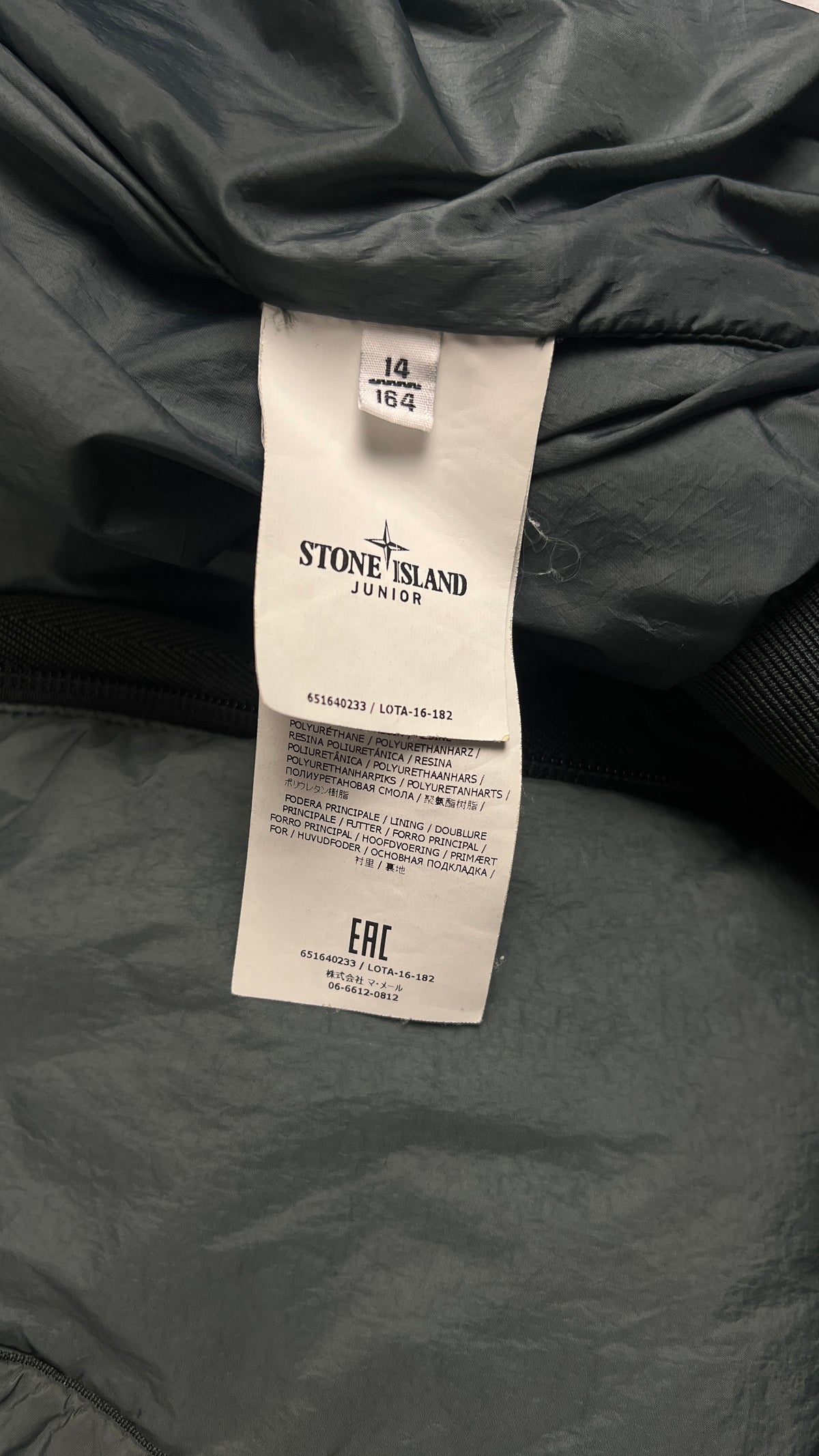 Doudoune à Capuche Stone Island Junior Down Jacket, Vert, Taille 14 ans — photographie complémentaire 6