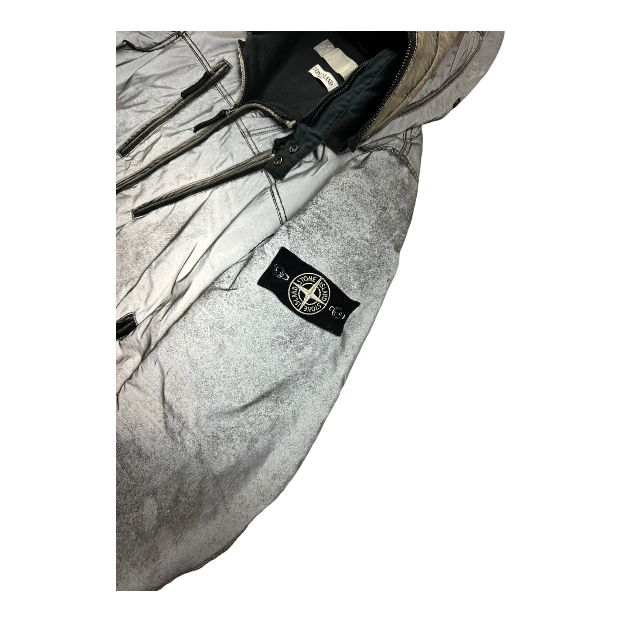 DOUDOUNE À CAPUCHE STONE ISLAND LIQUID REFLECTIVE - NB08