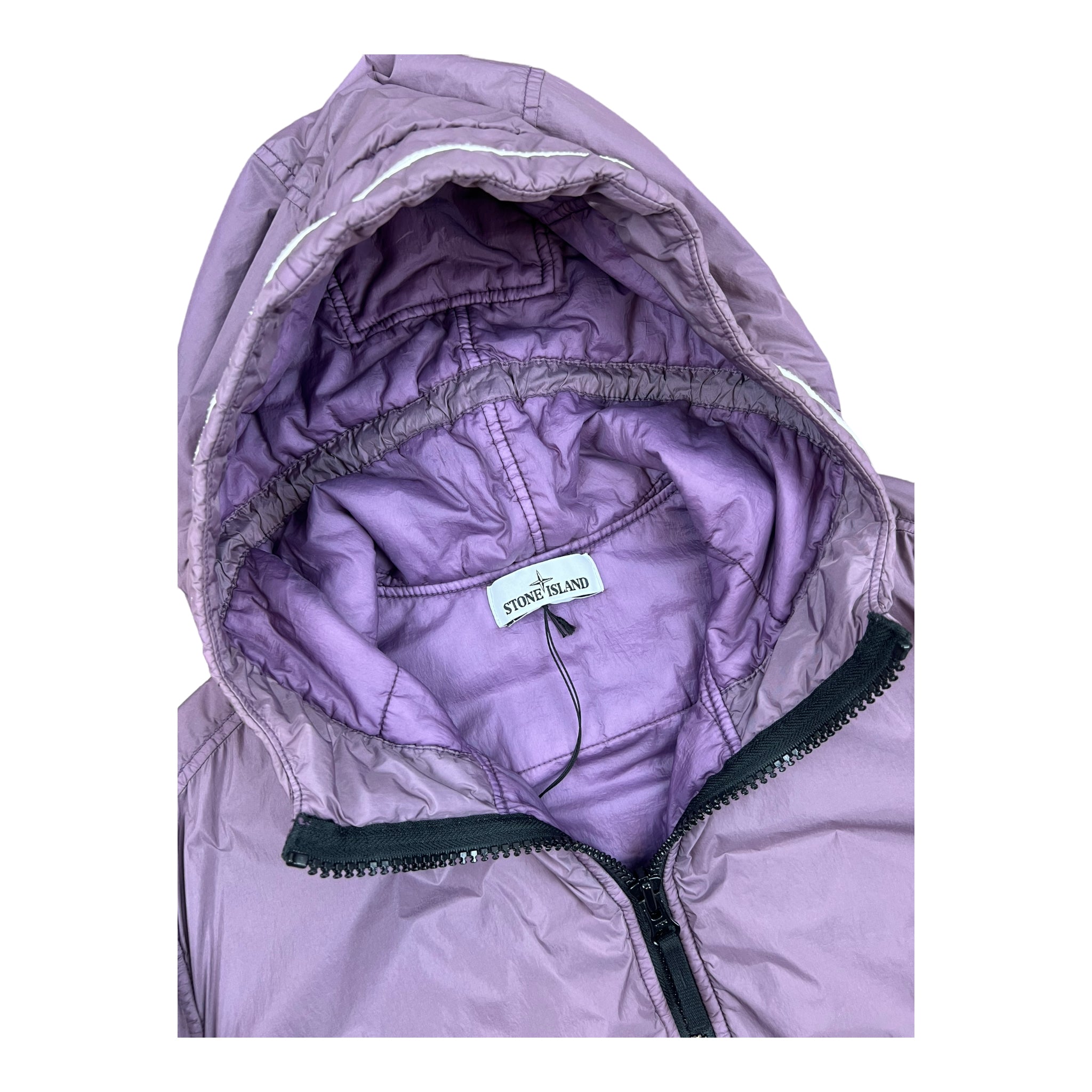 VESTE STONE ISLAND GARMENT DYED CRINKLE REPS NY WHITH PRIMALOFT - NB08