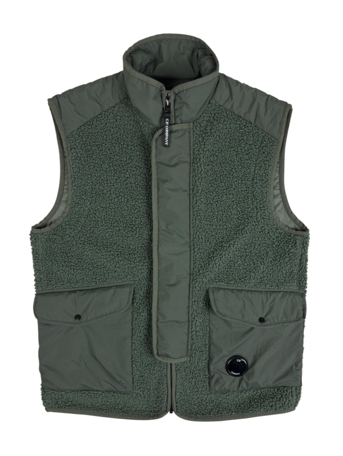 GILET C.P COMPANY POLAR SHELL - KAKI - TAILLE M