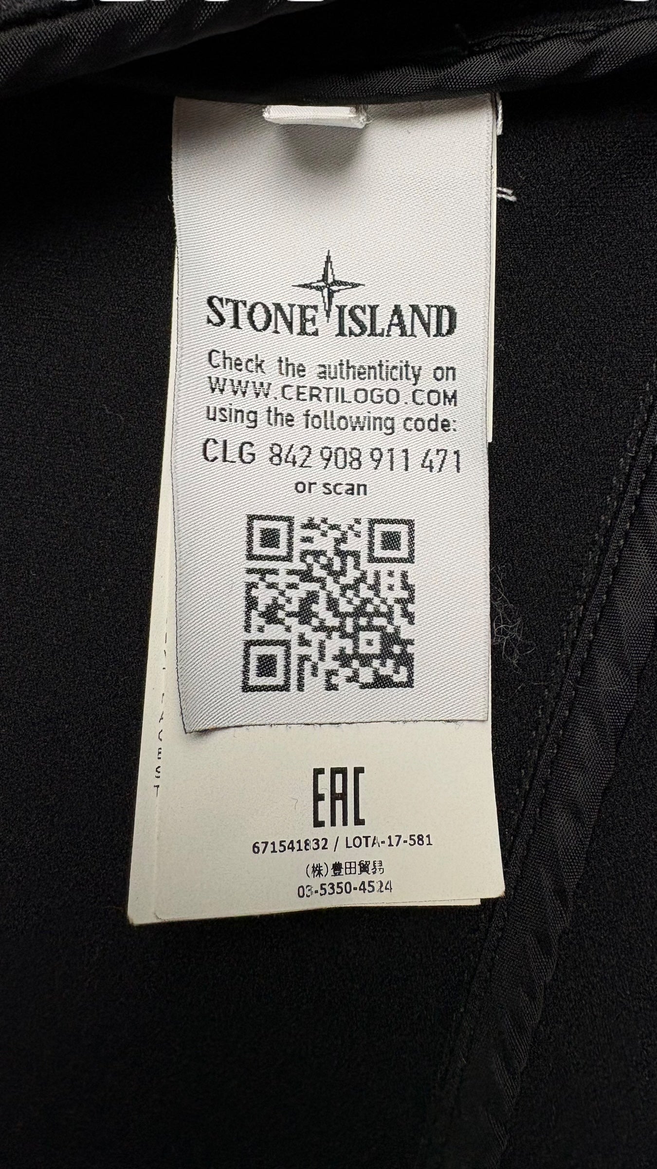 Veste Stone Island Panno-R 4L Stretch - Gris - Taille L