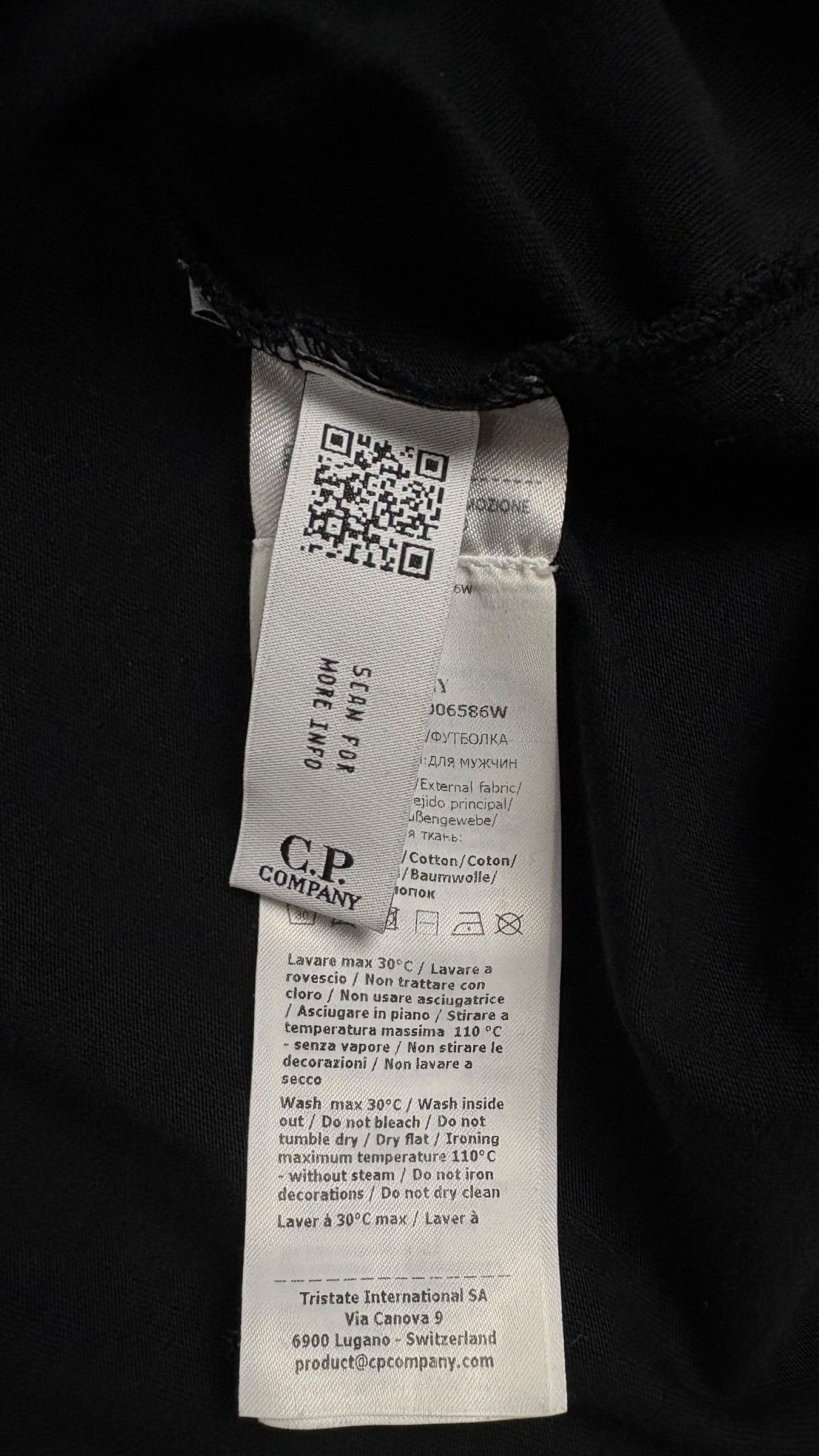 TEE-SHIRT C.P COMPANY - NOIR - TAILLE L