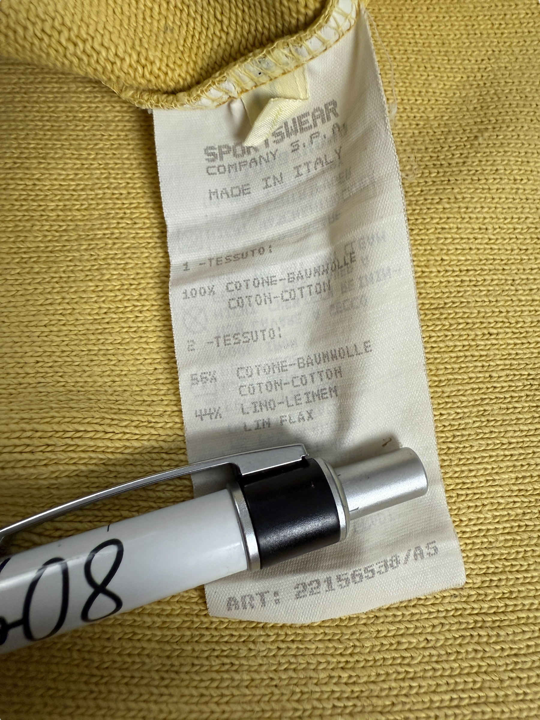 CHEMISE STONE ISLAND VINTAGE - JAUNE - TAILLE L