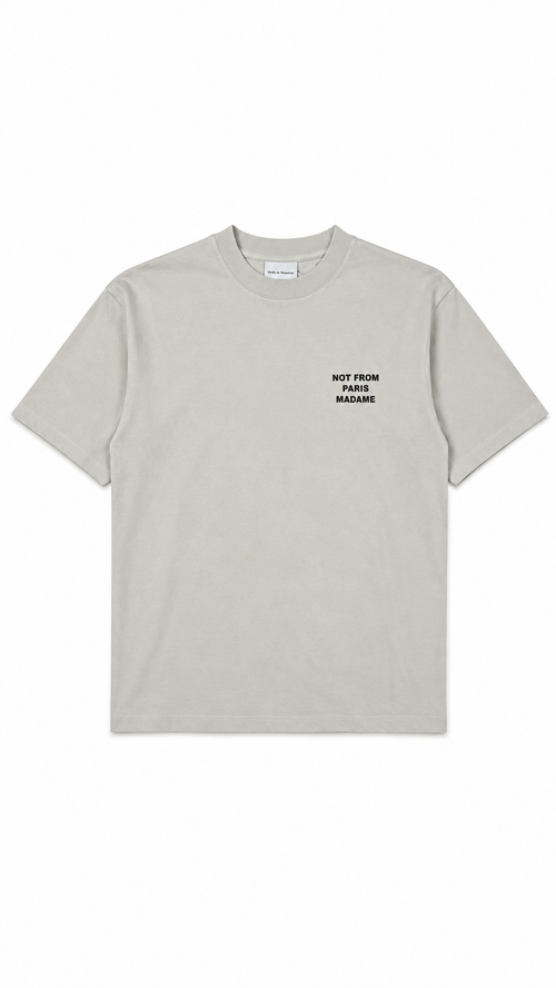 Tee-shirt Drôle De Monsieur Slogan - Beige - Neuf