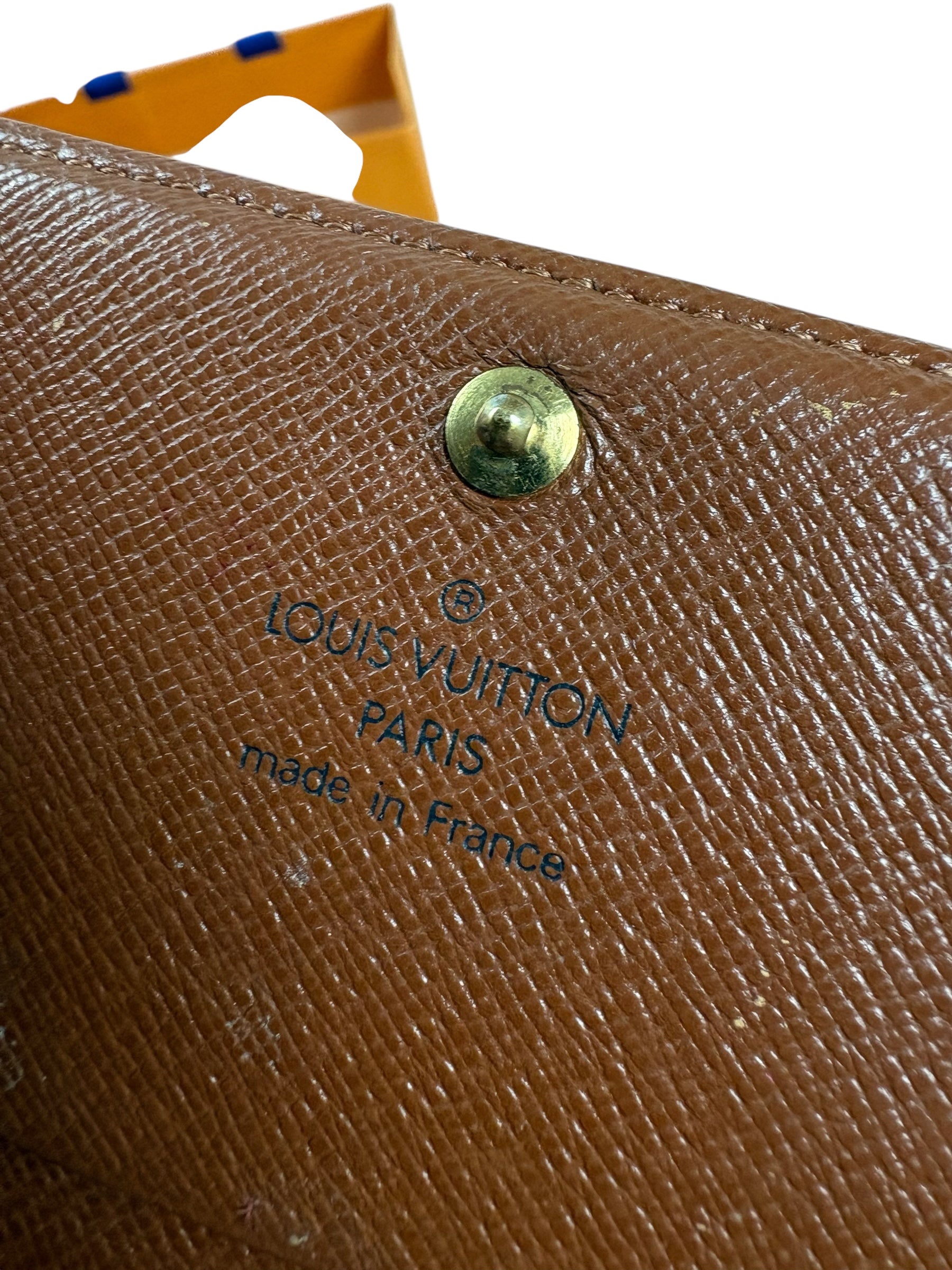 PORTE MONNAIE LOUIS VUITTON TOILE MONOGRAM - MARRON - TAILLE MM