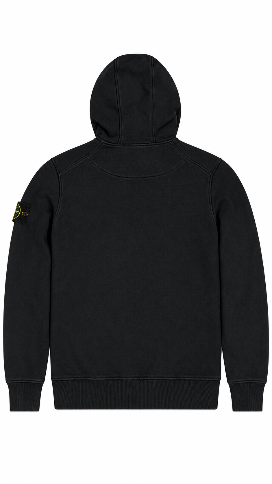 Sweat-shirt Hoodie Zippé Stone Island Noir Taille S – vue de dos – NB08 Shop