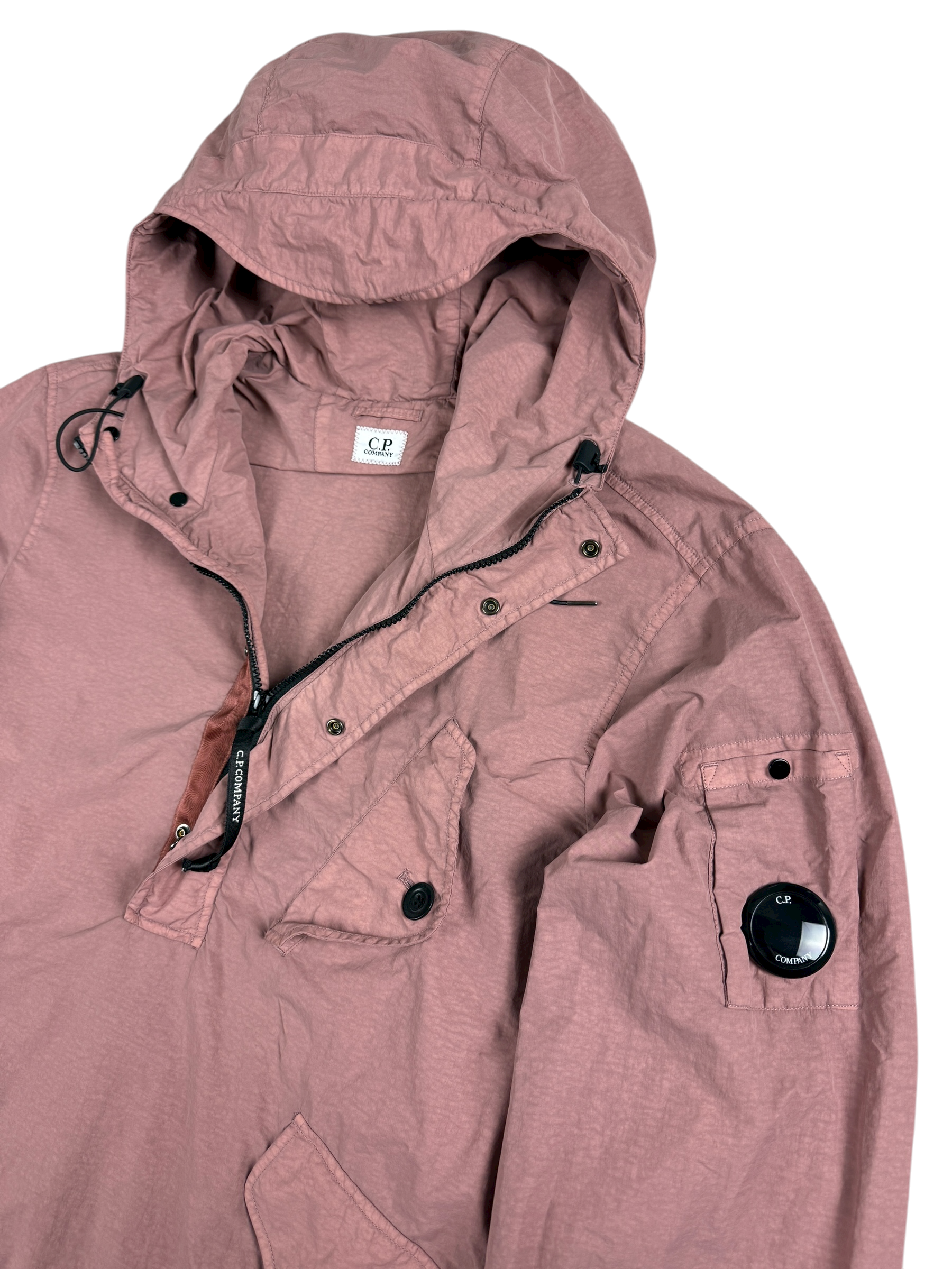 COUPE-VENT C.P COMPANY FLATT NYLON GARMENT DYEING - ROSE - TAILLE M