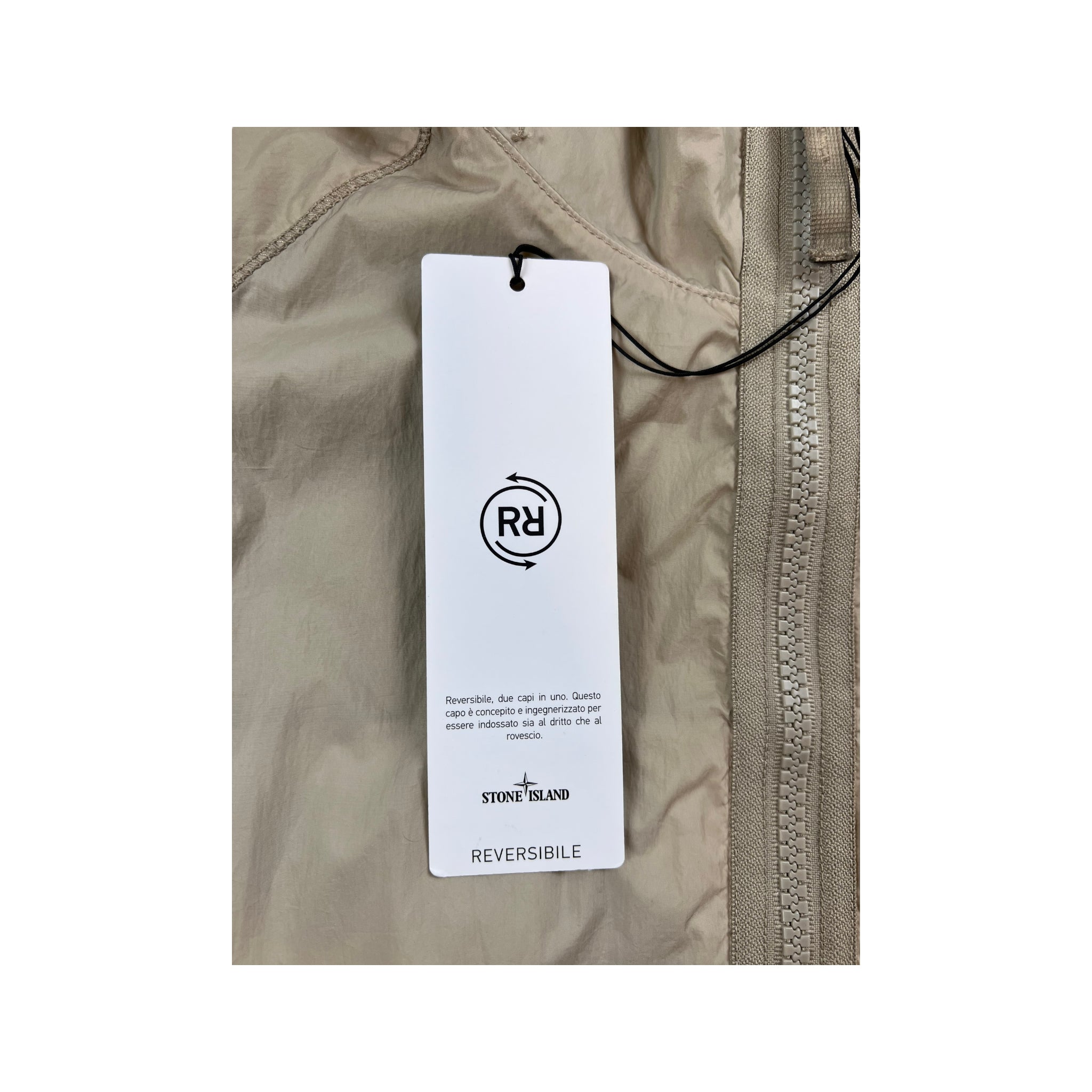 VESTE RÉVERSIBLE STONE ISLAND STRETCH WOOL NYLON GHOST PIECE - NB08