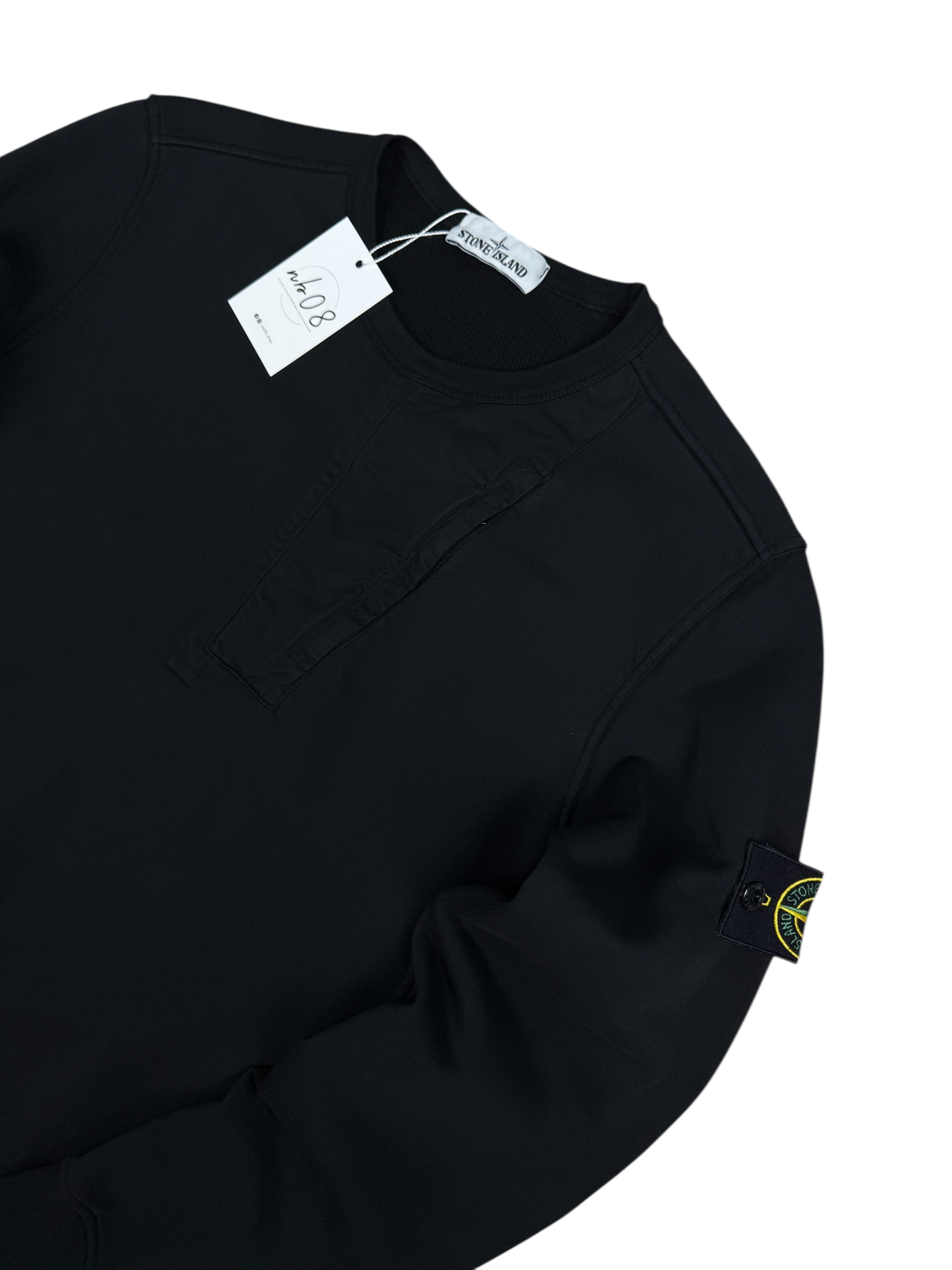 CREWNECK STONE ISLAND - NOIR - TAILLE M