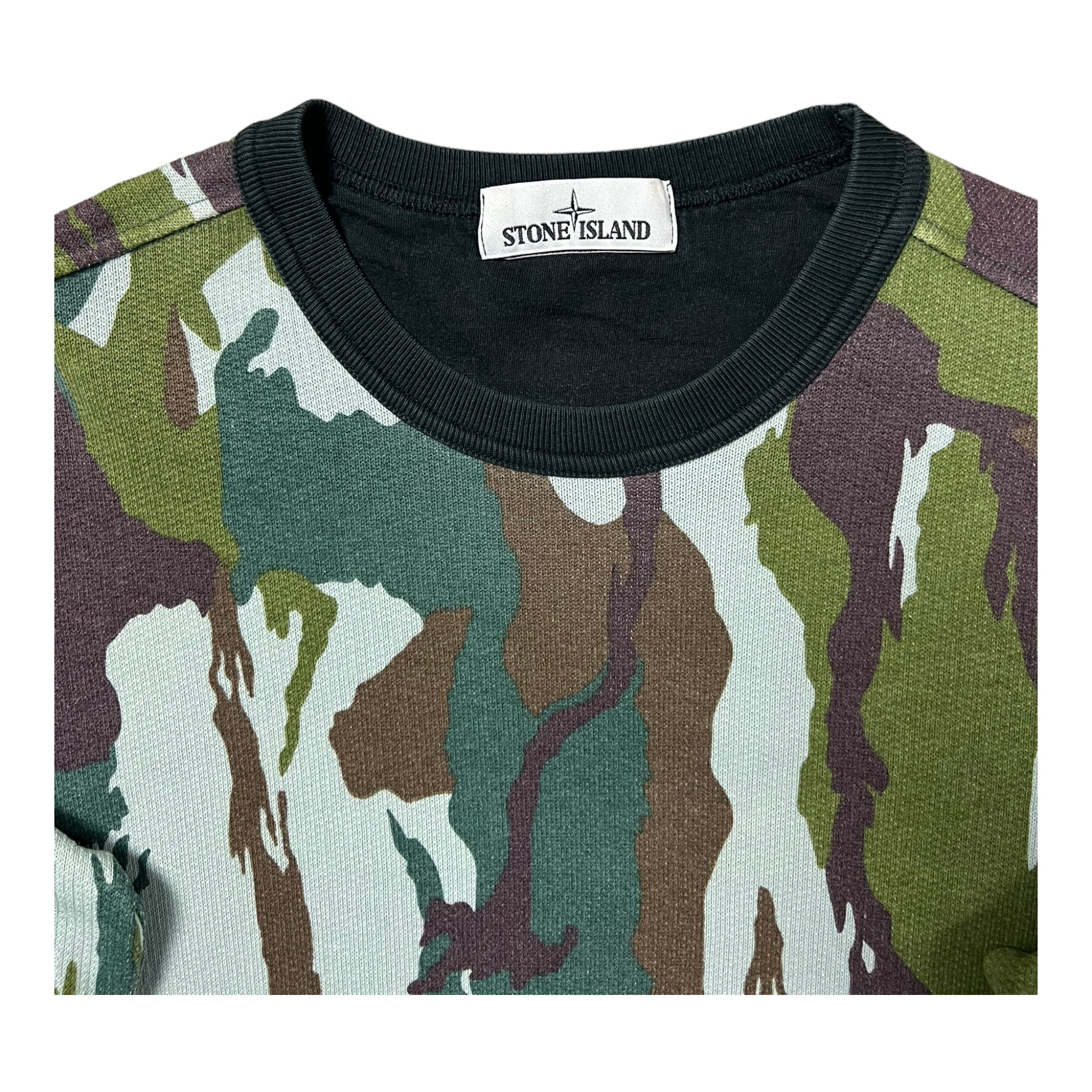 PULL COL ROND STONE ISLAND MILITAIRE - NB08