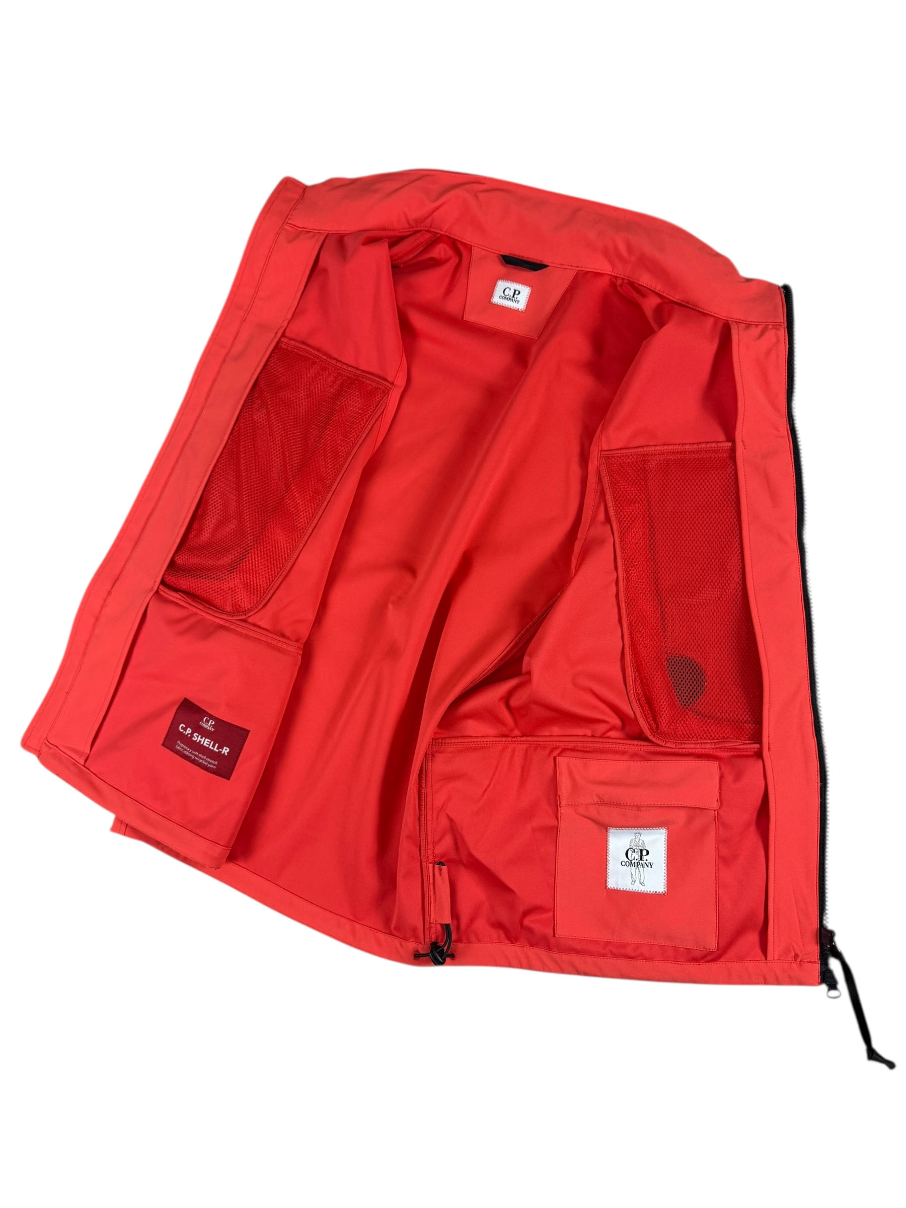 GILET C.P COMPANY SHELL-R - ORANGE - NEUF