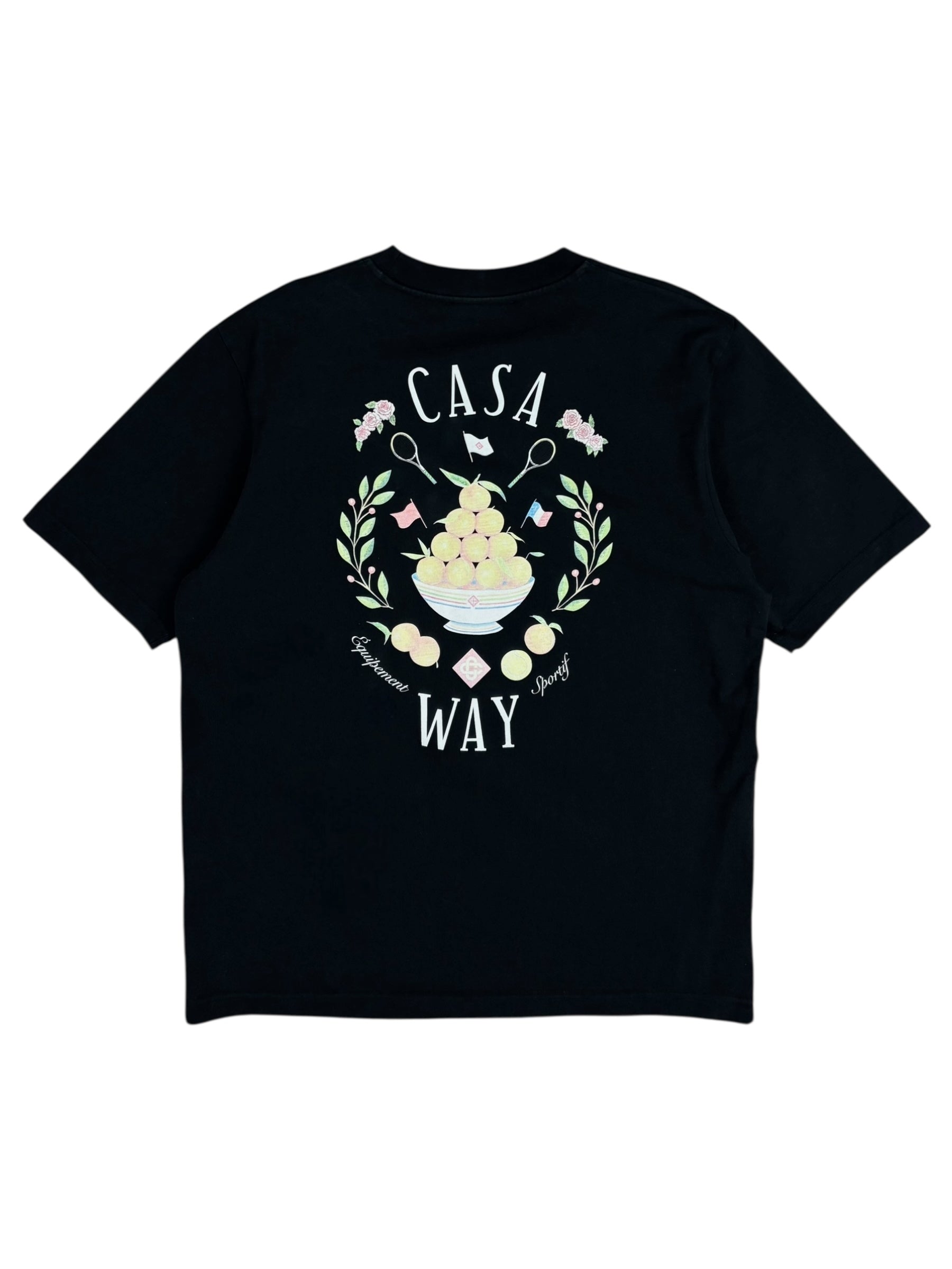 TEE-SHIRT CASABLANCA CASA WAY - NOIR - TAILL XL