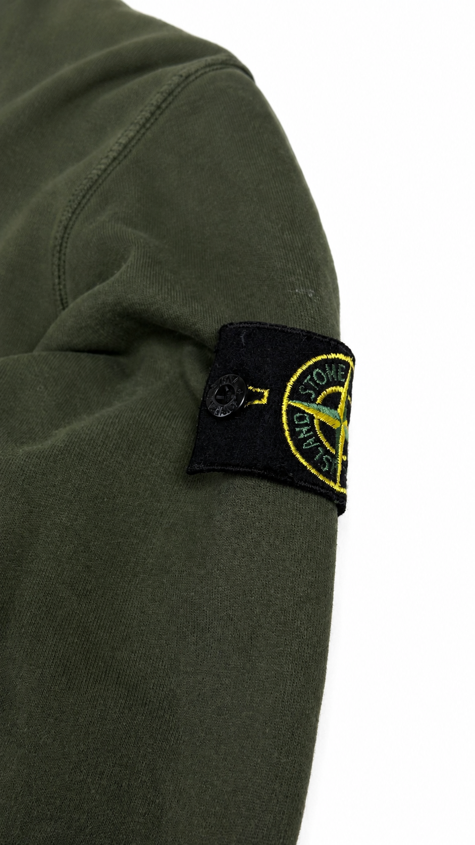 Pull Crewneck Stone Island kaki taille S - vue 3/4