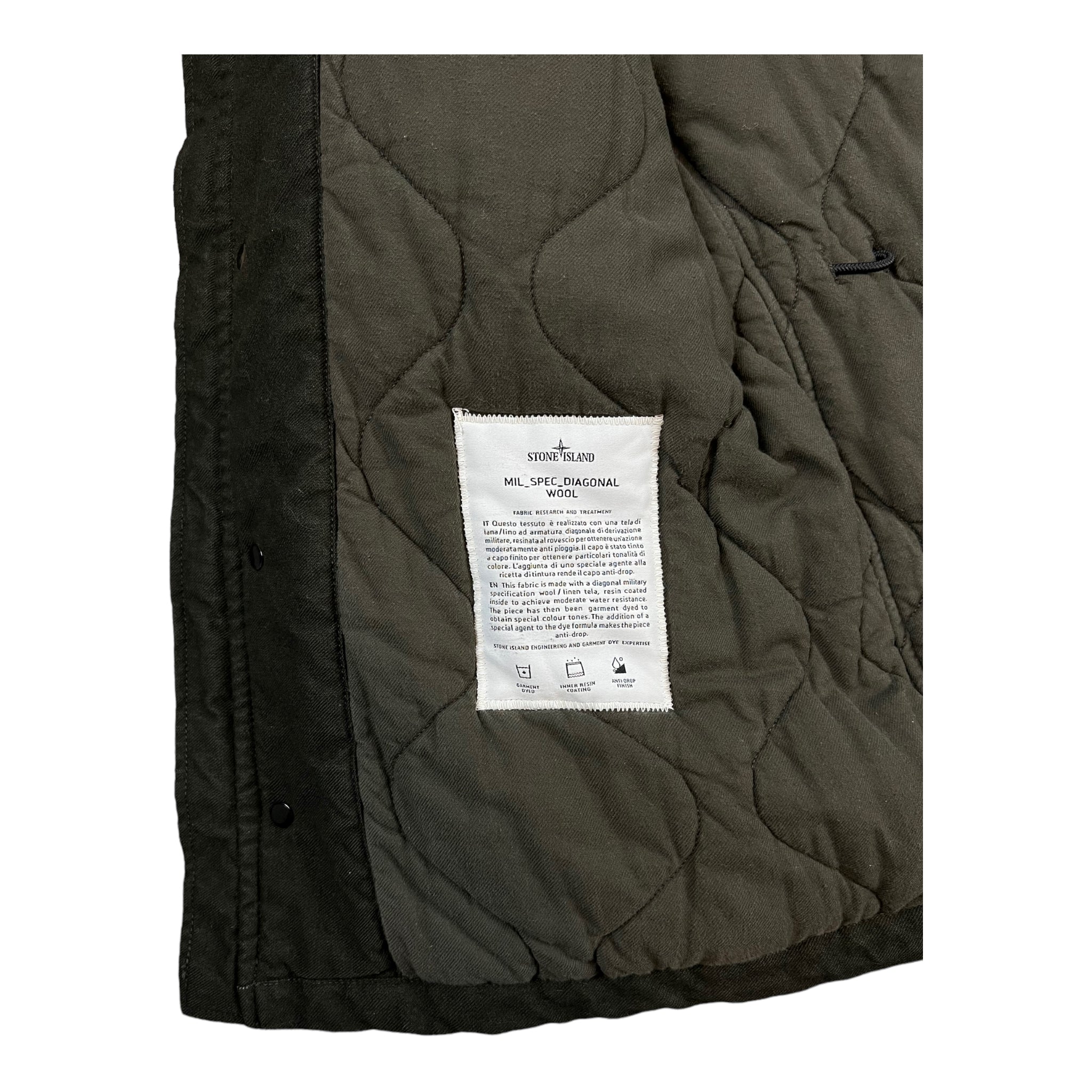 PARKA STONE ISLAND MIL_SPEC_DIAGONAL WOOL - NB08