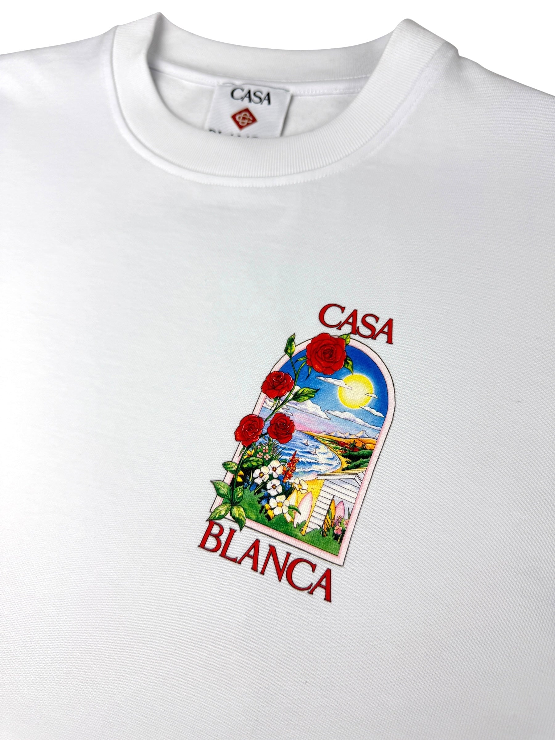 TEE-SHIRT CASABLANCA LA DAYS - BLANC - COLLECTION 2025 - NEUF