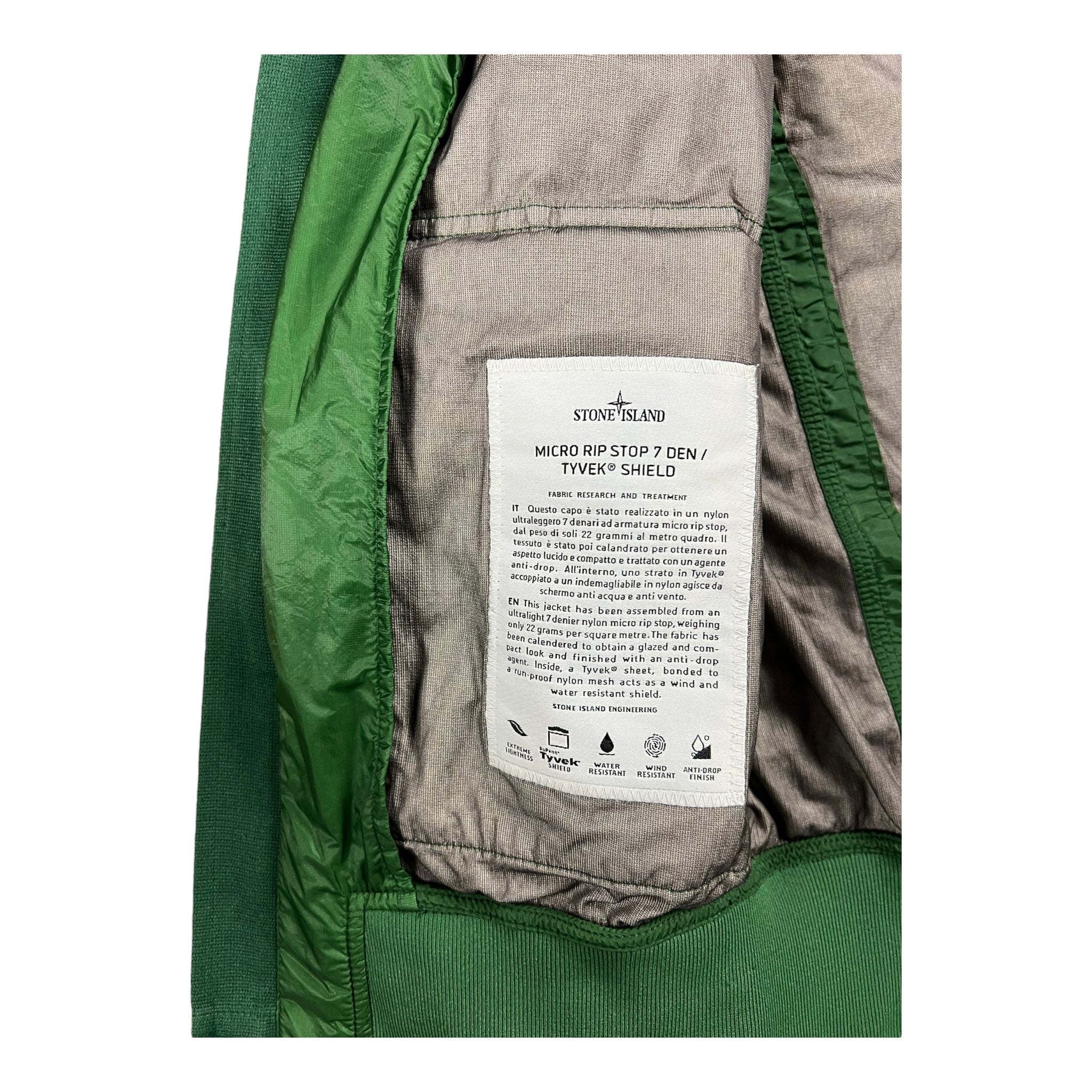VESTE STONE ISLAND MICRO RIP STOP 7 DEN / TYVEK SHIELD - NB08