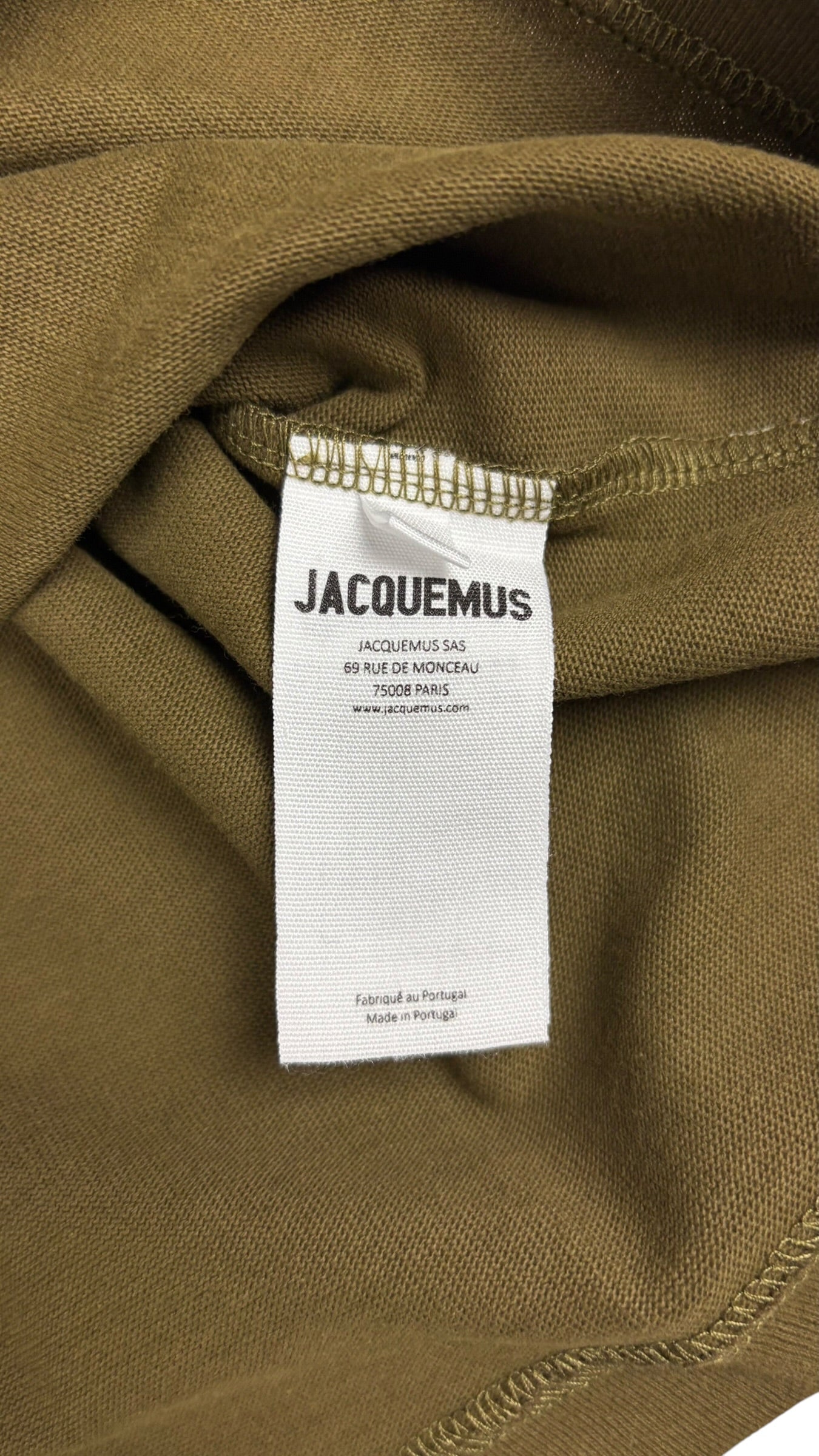 Jacquemus le Tee-Shirt Logo kaki neuf - vue 5/5