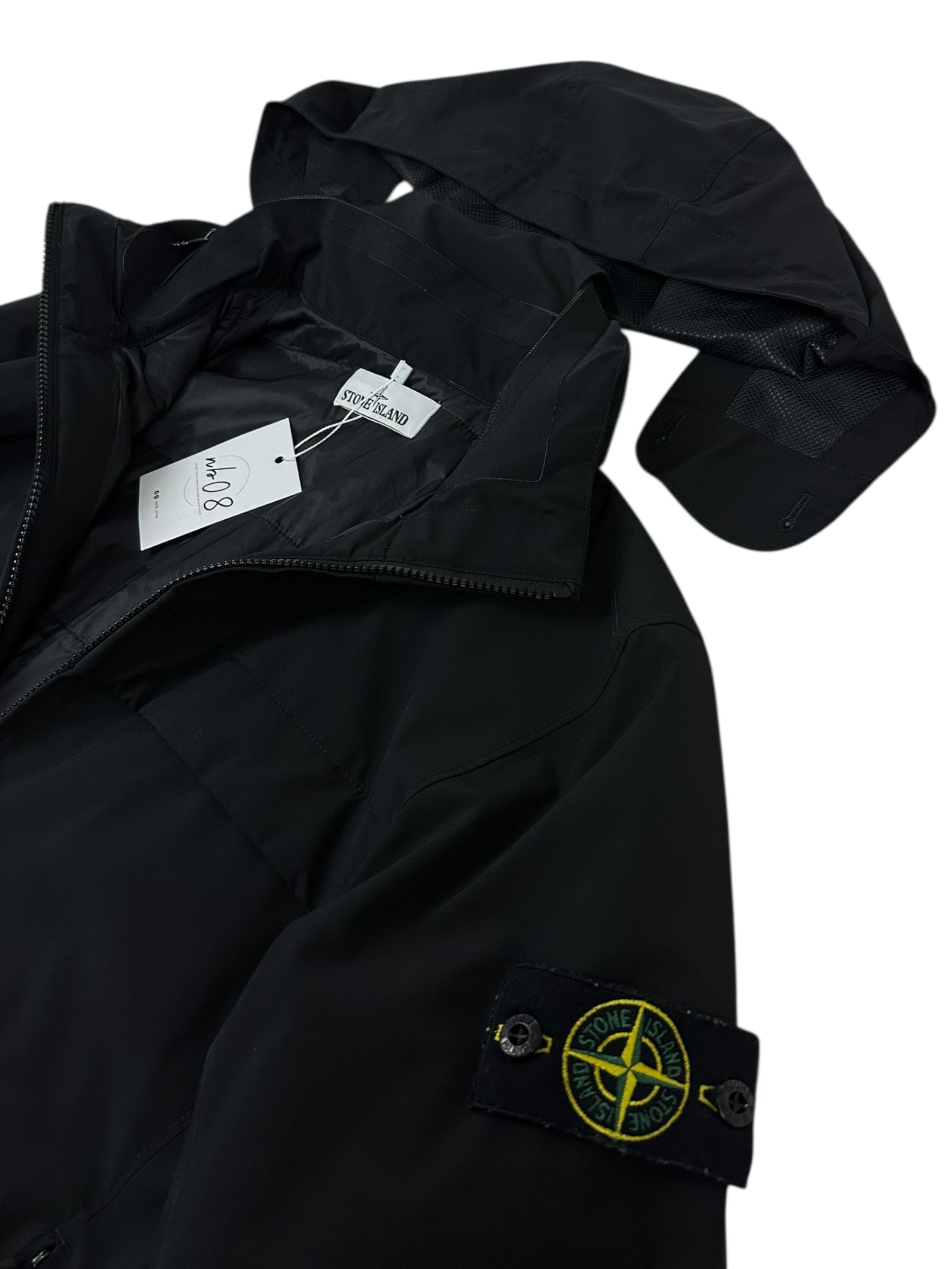 VESTE STONE ISLAND SOFT SHELL-R WITH PRIMALOFT INSULATION TECHNOLOGY - NOIR - TAILLE S