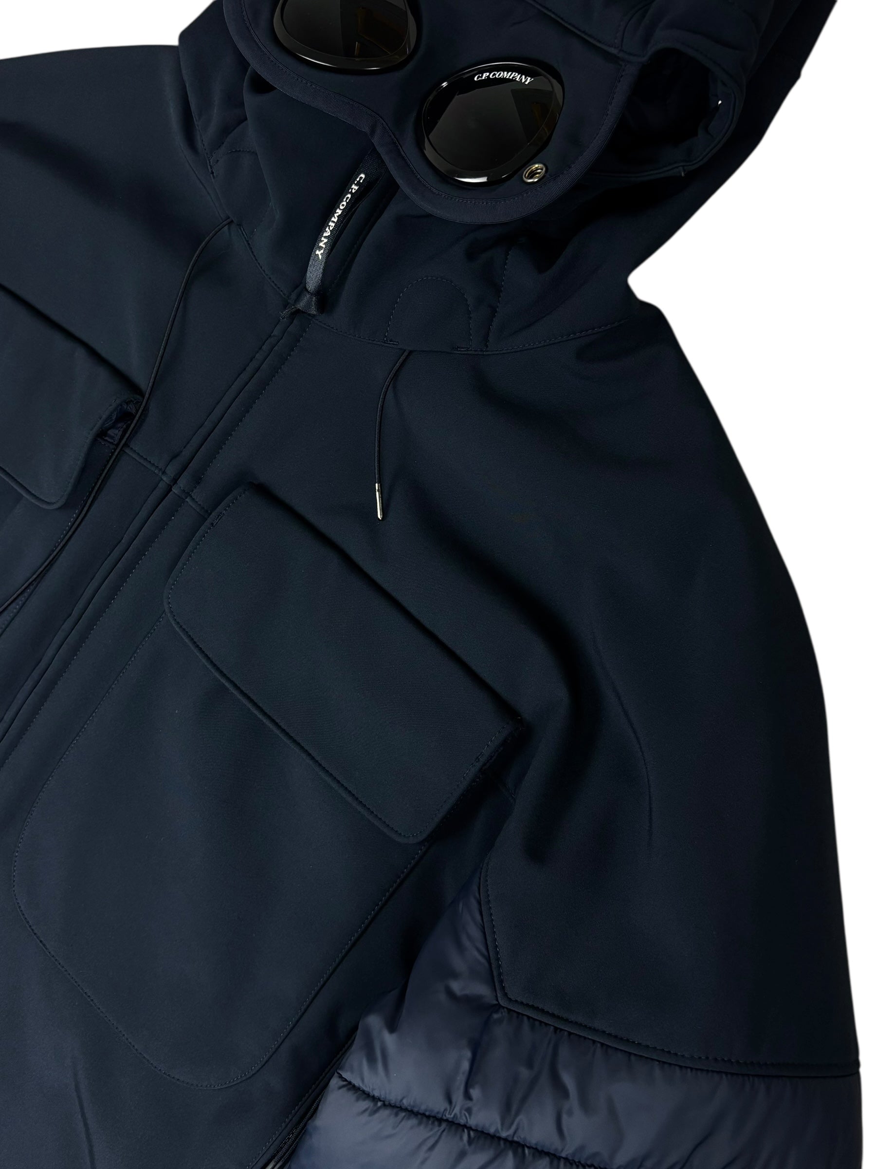 VESTE C.P COMPANY SHELL-R GOGGLE JACKET - MARINE - TAILLE 58