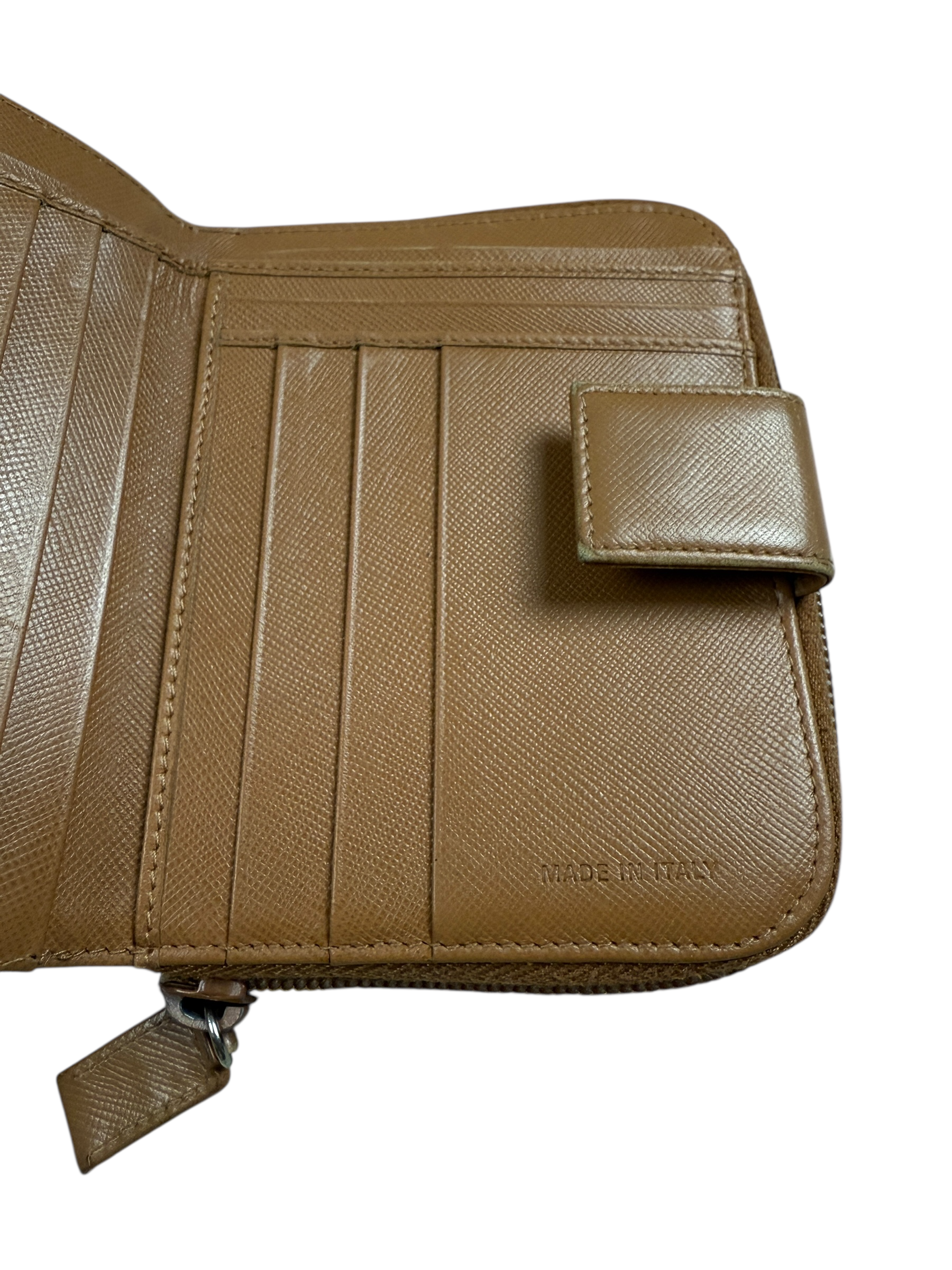 PORTE MONNAIE PRADA - MARRON