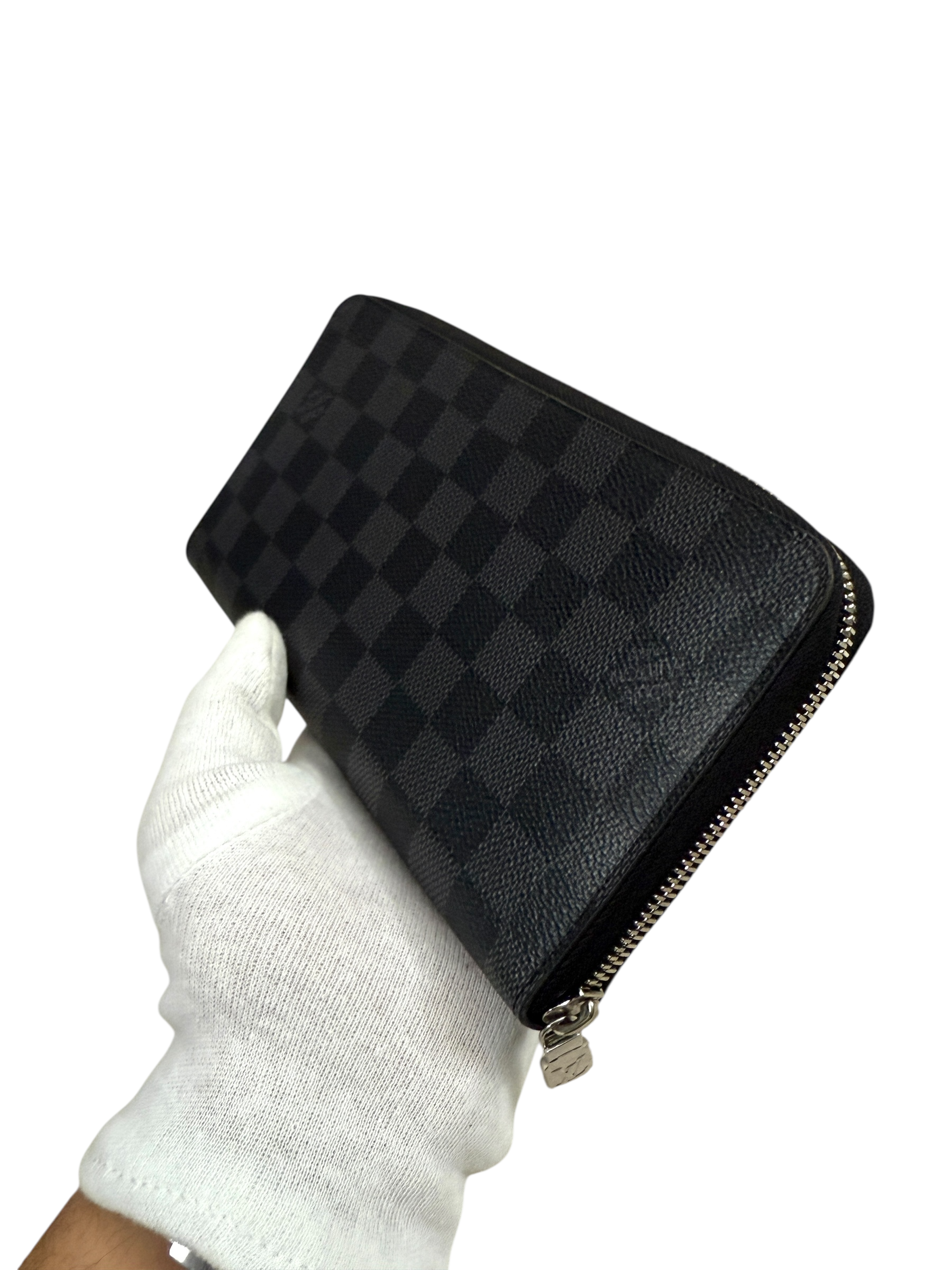 PORTE FEUILLE LOUIS VUITTON ZIPPY - TOILE DAMIER - NOIR
