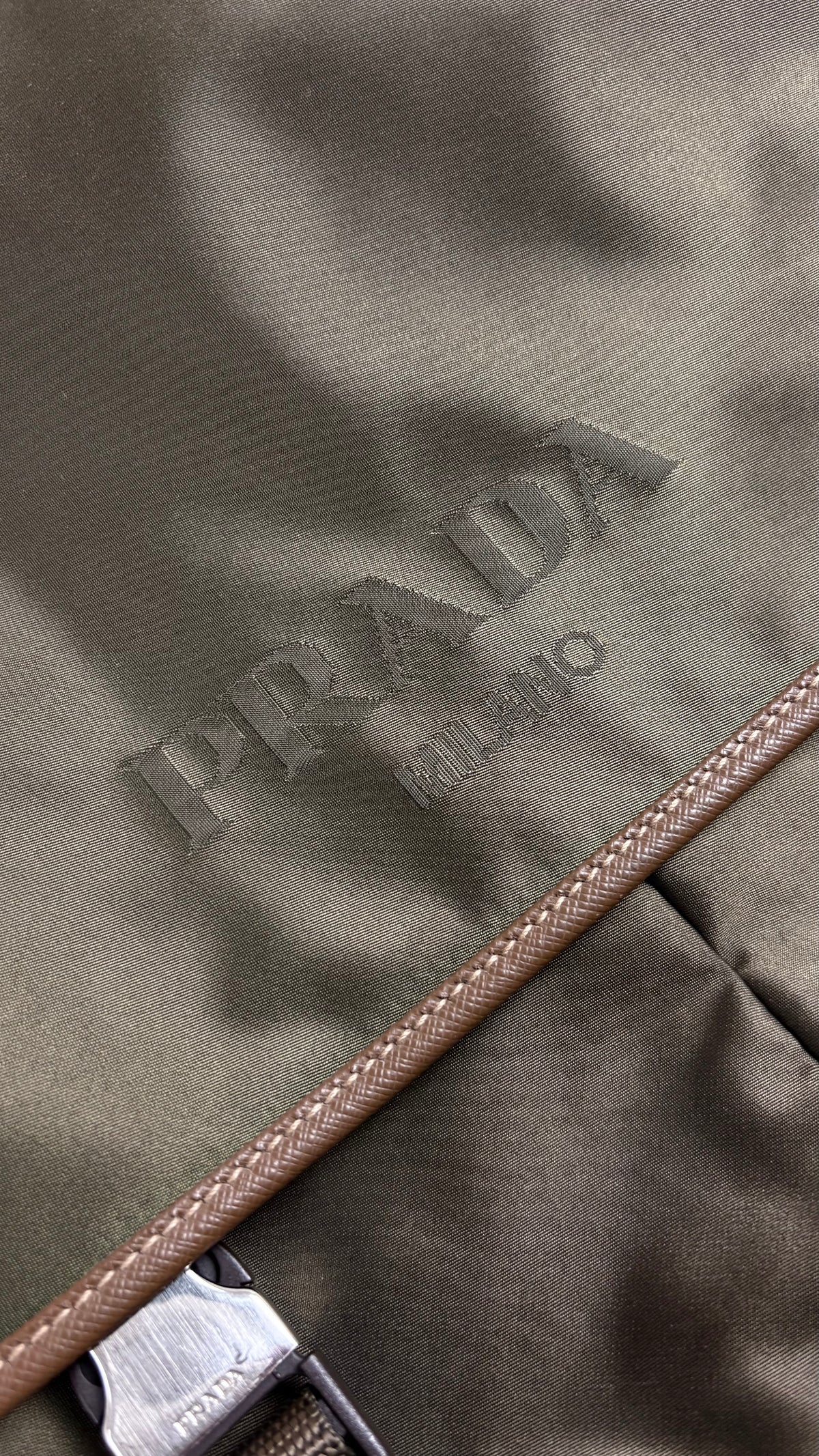 Sac Besace Prada Tessuto - Kaki - Taille UNI